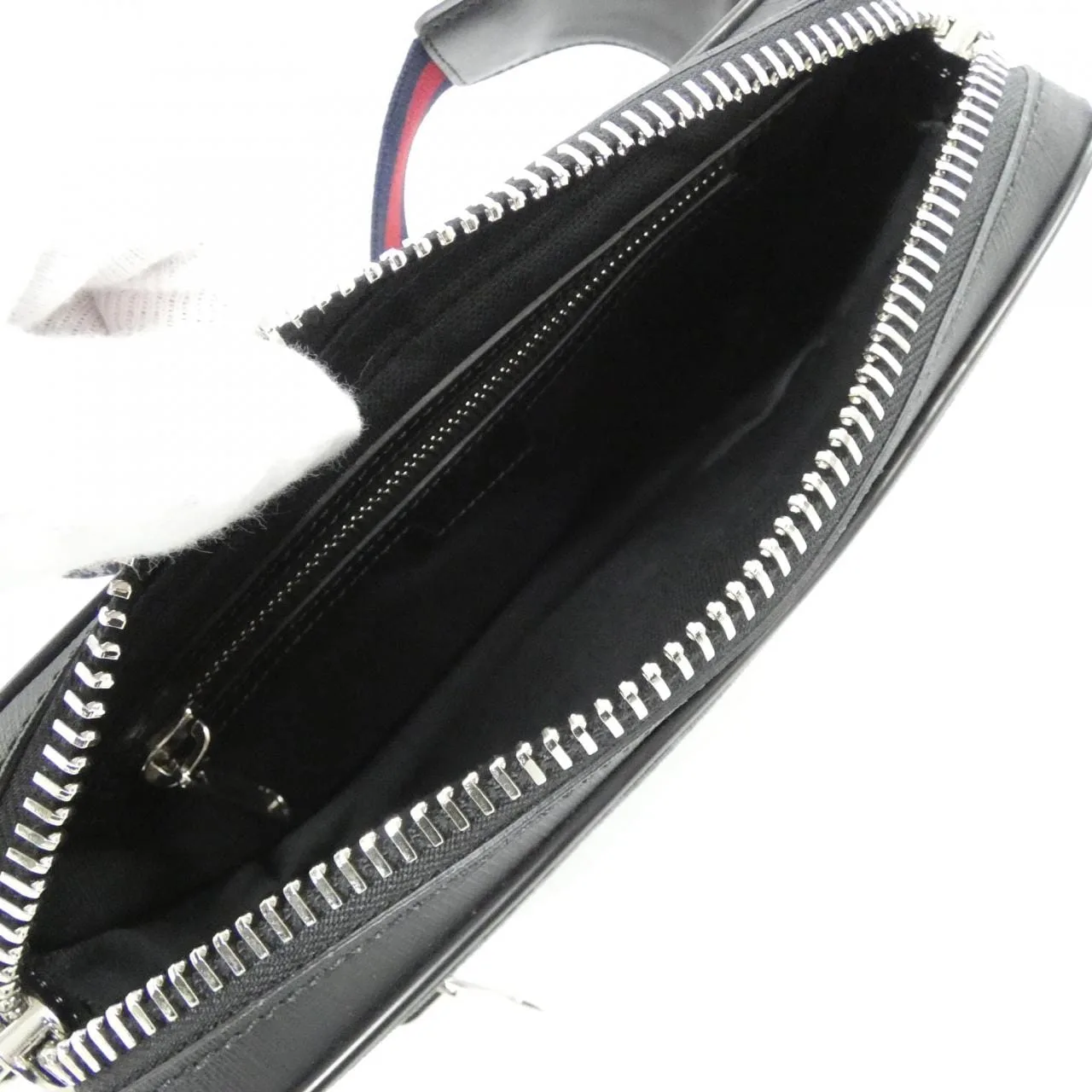 GUCCI 474293 K9RRN Belt Canvas 黑色 帆布 中古品A - 縮圖 7
