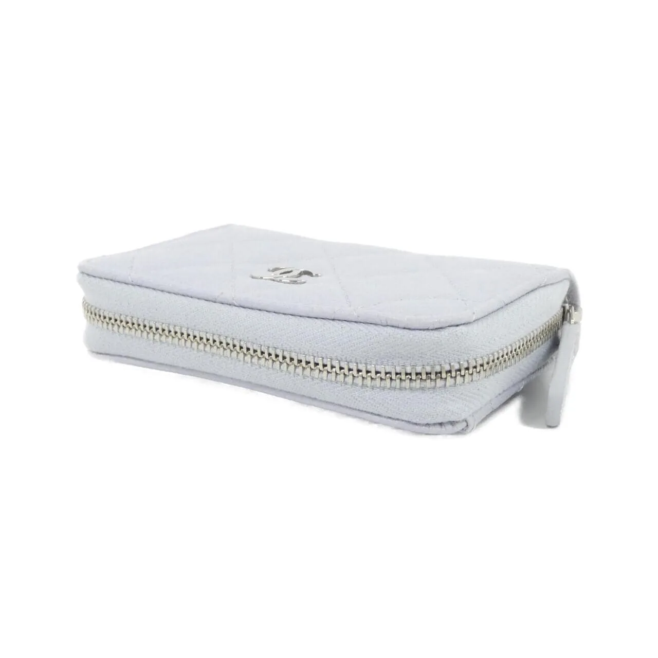 CHANEL Timeless Classic AP0216 Coin Case Grained Calfskin Blue Grained Calfskin Unused - Thumbnail 3