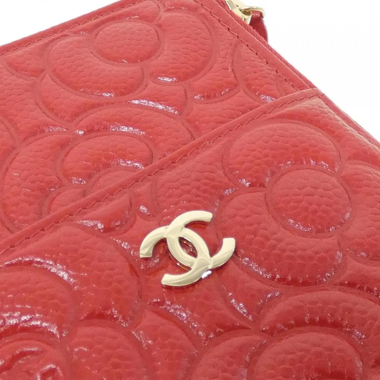 CHANEL Timeless Classic AP1253 Pouch Grained Calfskin Red Grained Calfskin Rank A - Thumbnail 5