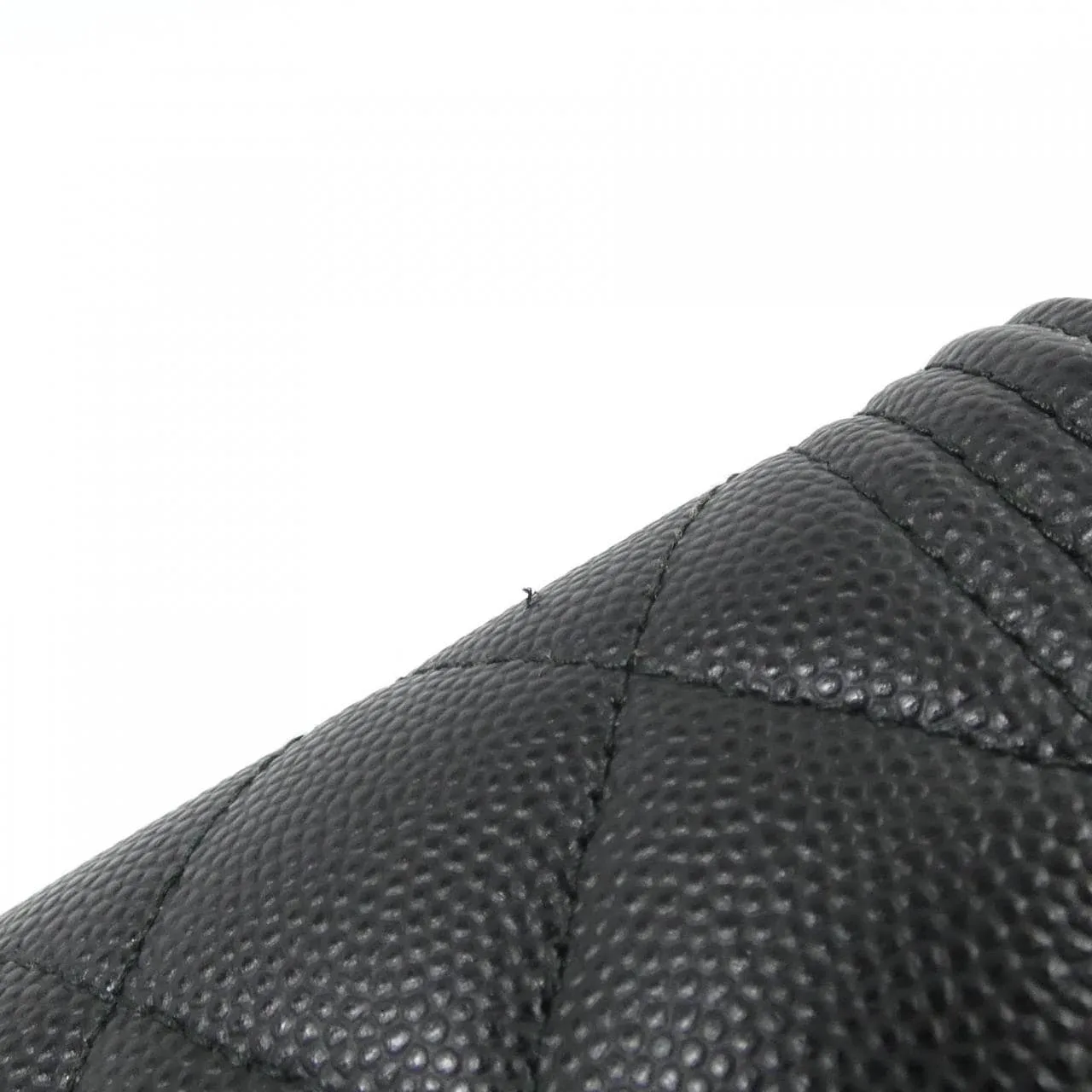 CHANEL Boy Chanel 80286 Wallet Grained Calfskin Black Grained Calfskin Rank A - Thumbnail 3