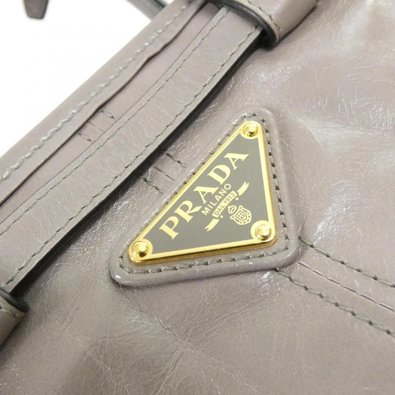 PRADA 1BA486 手提包 黑色 中古品A - 縮圖 4