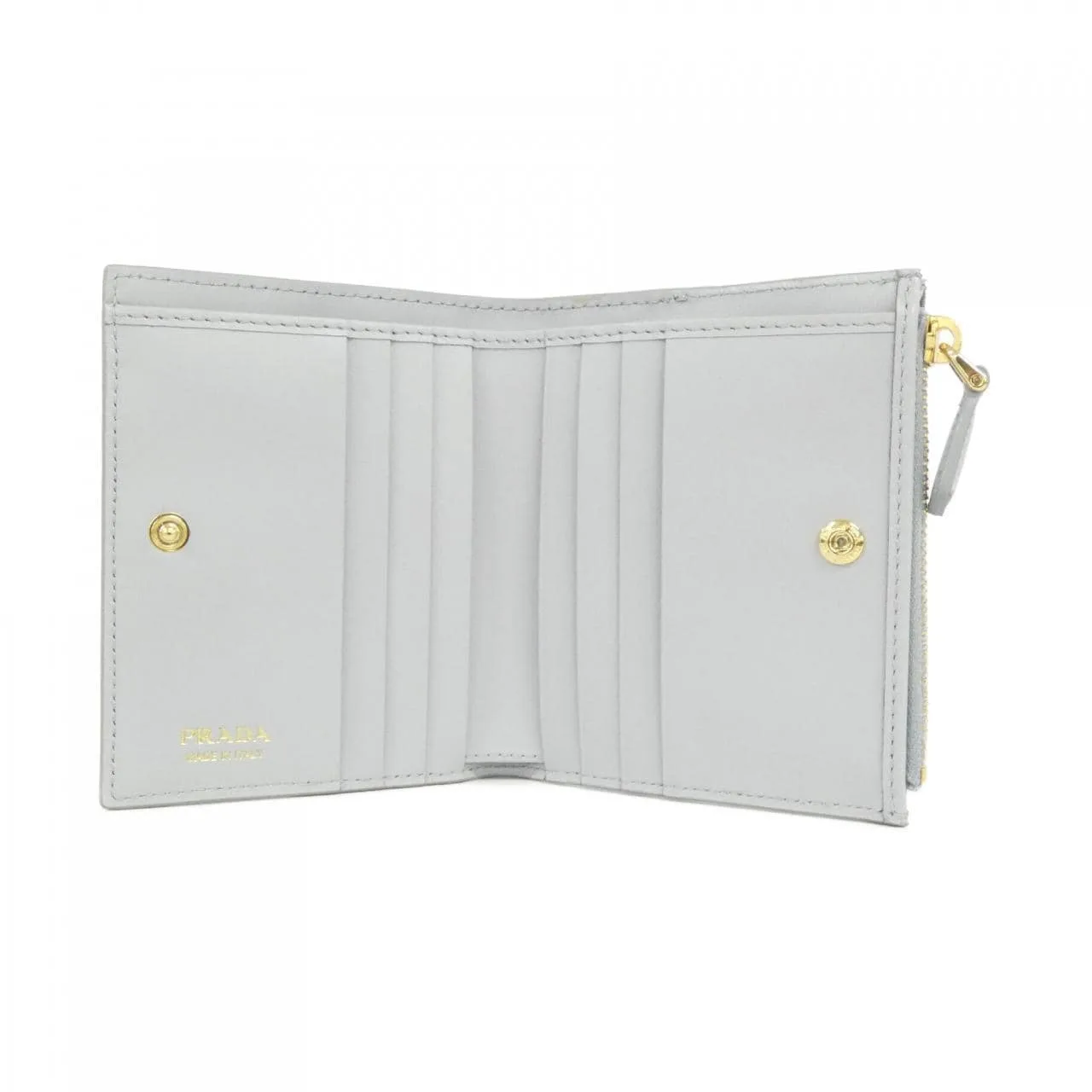PRADA 1ML050 銀包 黑色 中古品A - 縮圖 6