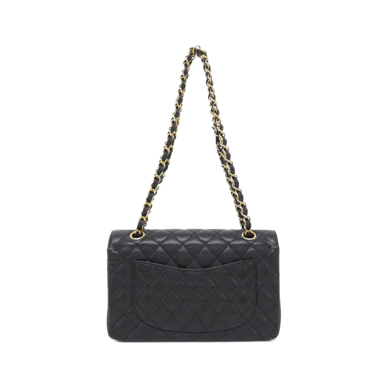 CHANEL Matelasse 1113 Shoulder Grained Calfskin 黑色 荔枝紋牛皮 中古品A - 縮圖 2