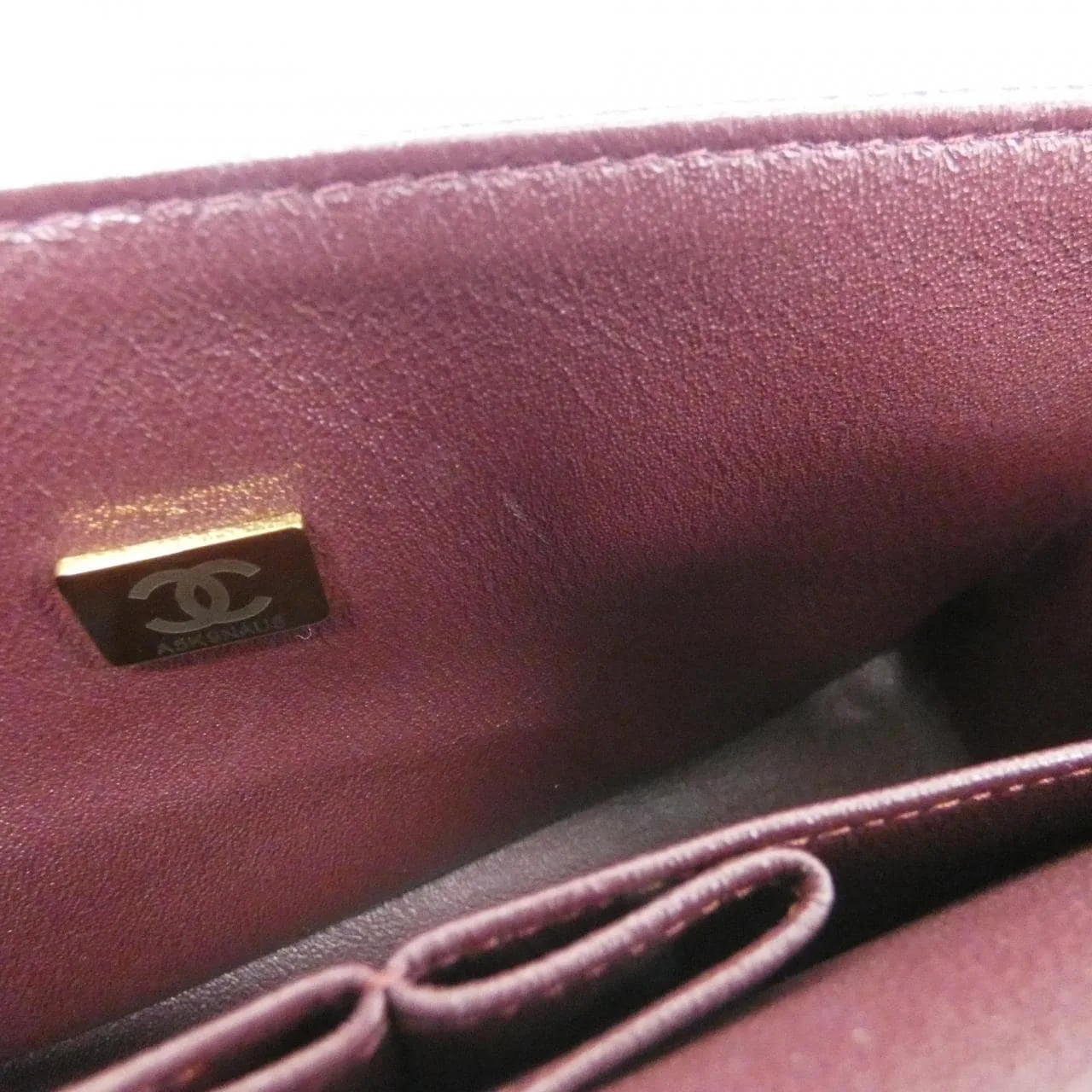 CHANEL Matelasse 1113 Shoulder Grained Calfskin 黑色 荔枝紋牛皮 中古品A - 縮圖 7