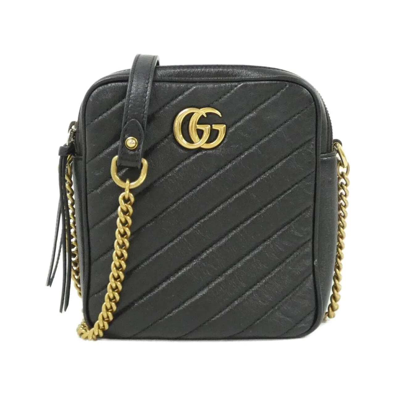 GUCCI 550155 0OLFT 肩背包 皮革 Black