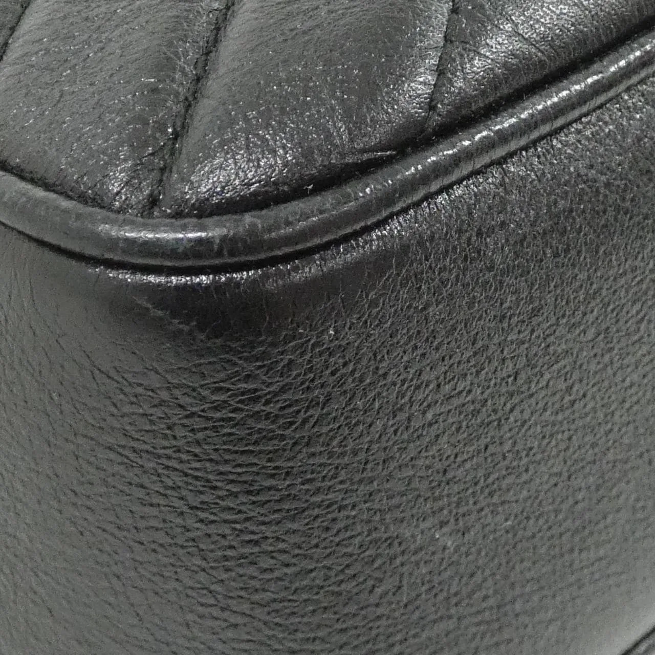 GUCCI 550155 0OLFT 肩背包 皮革 黑色 皮革 中古品A - 縮圖 3