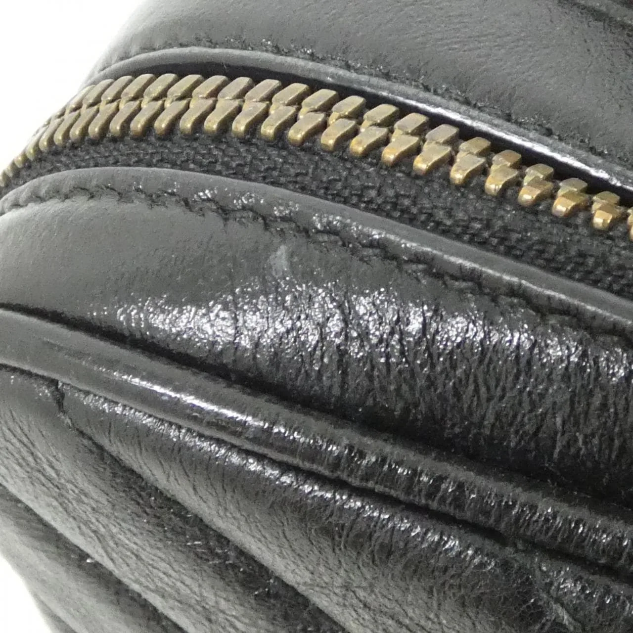 GUCCI 550155 0OLFT 肩背包 皮革 黑色 皮革 中古品A - 縮圖 7