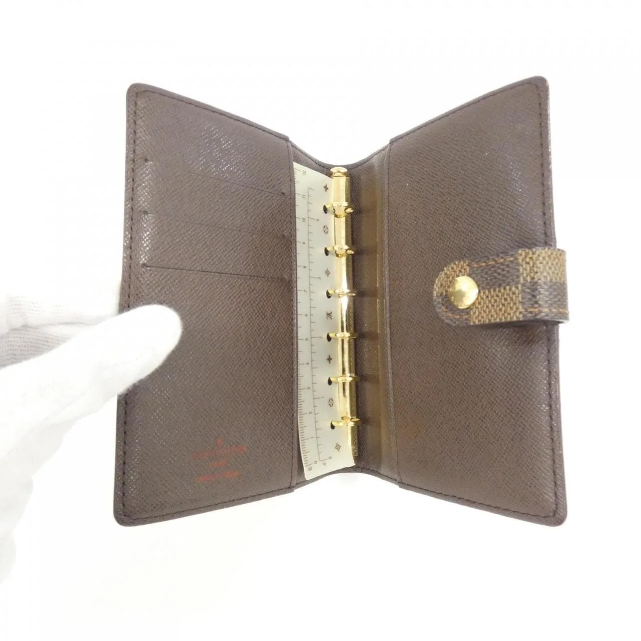 LOUIS VUITTON R20700 Wallet Damier 黑色 Damier 中古品A - 縮圖 6