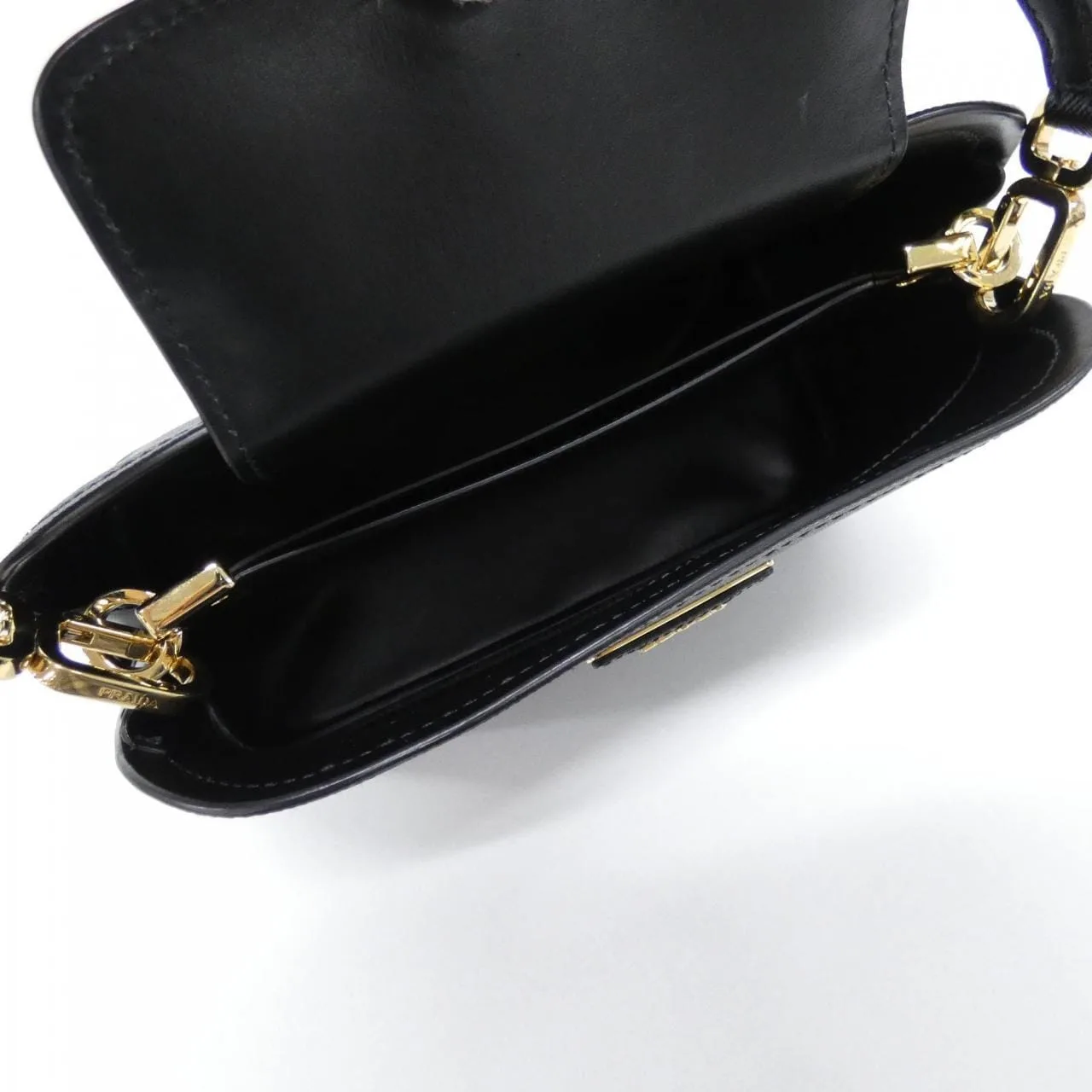 PRADA 1BA282 手提包 黑色 中古品A - 縮圖 7
