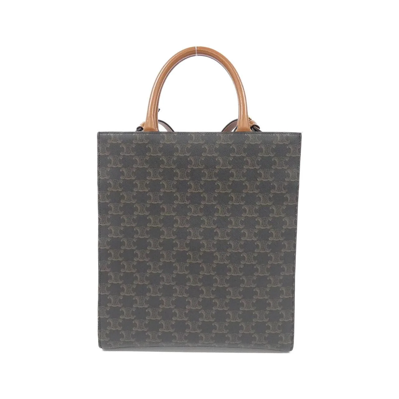 CELINE Cabas 191542BZK Handbag Canvas 2