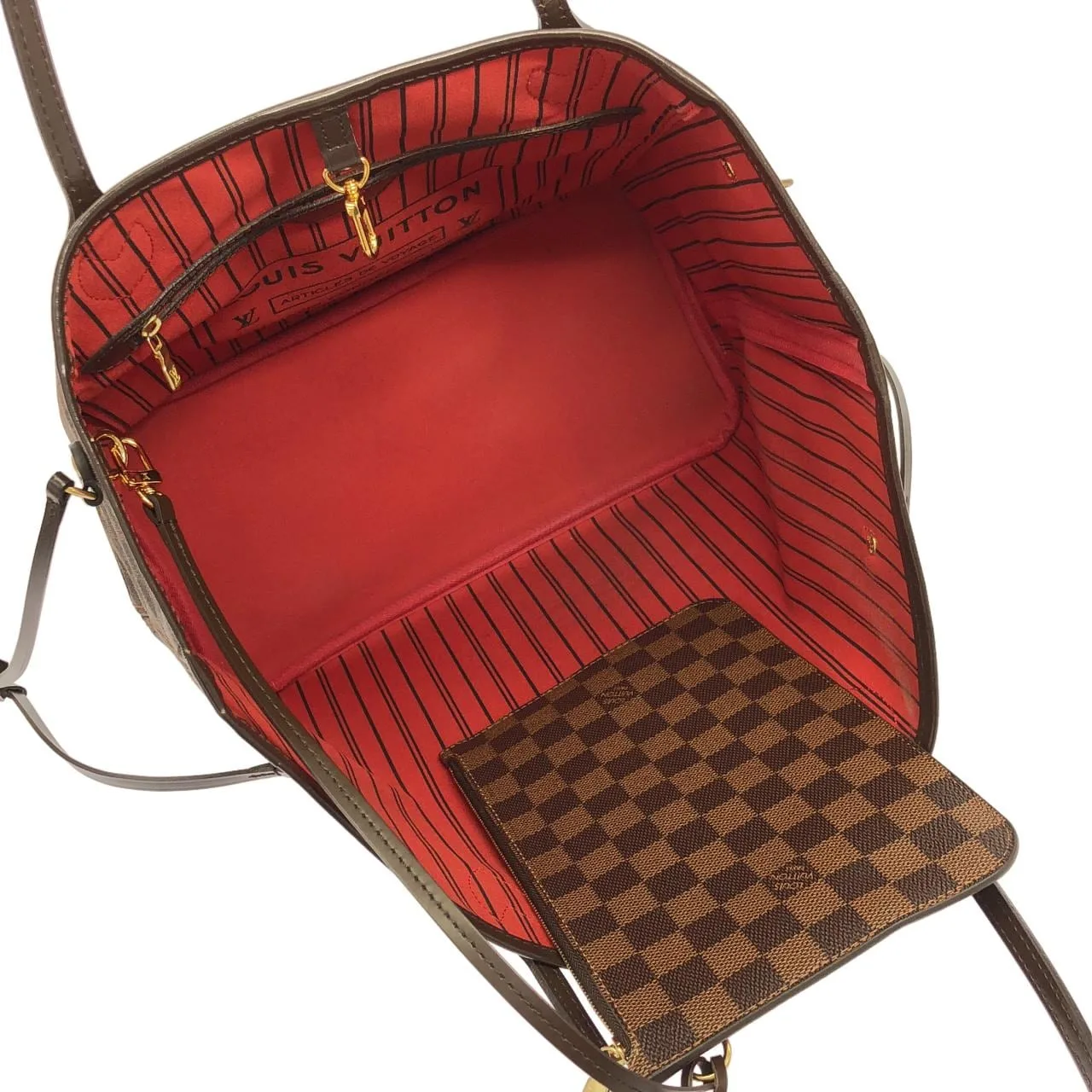 LOUIS VUITTON Neverfull N41358 Tote Damier Black Damier Rank B - Thumbnail 8
