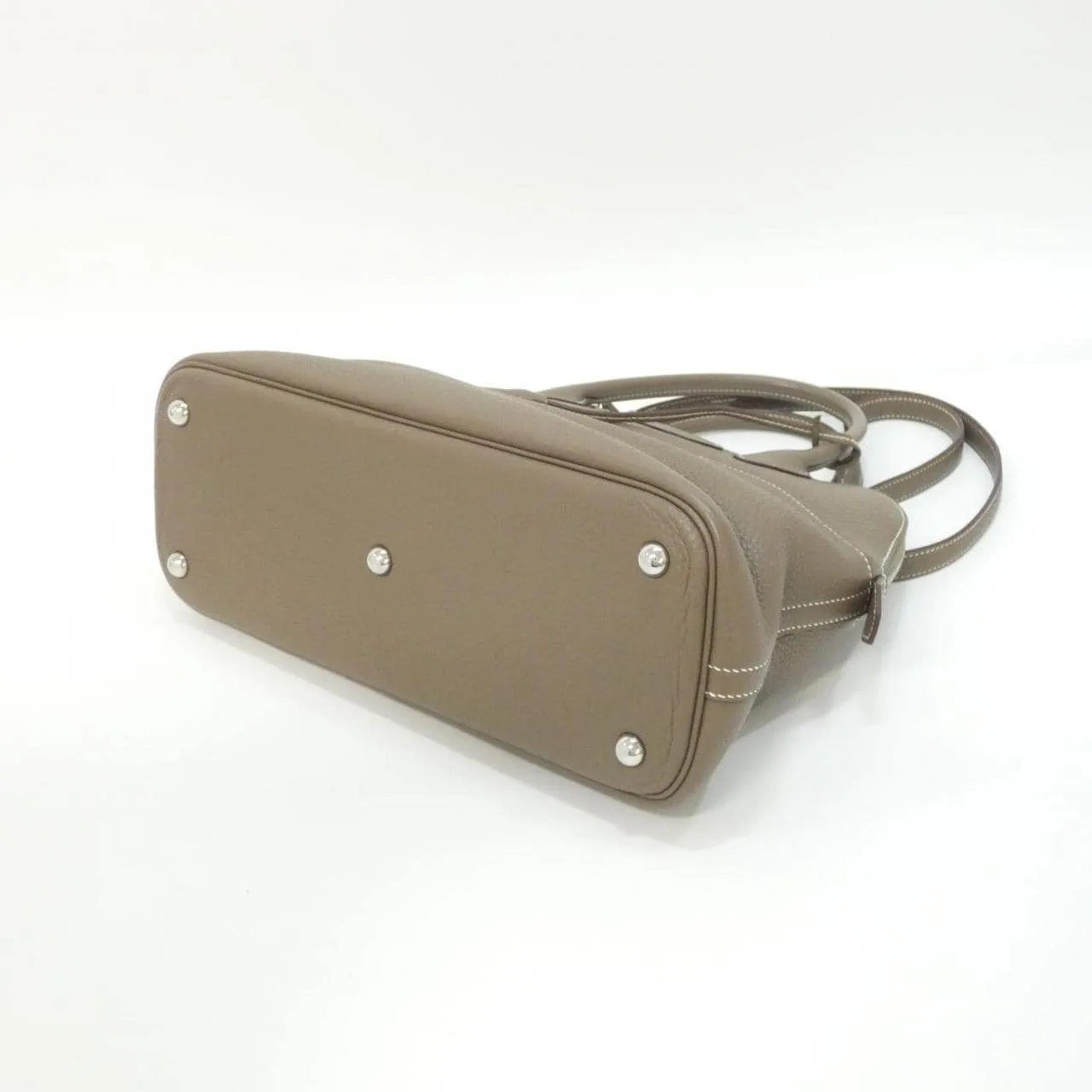 HERMES Bolide 073419CK Handbag Clemence Etoupe Clemence Leather Rank A - Thumbnail 3