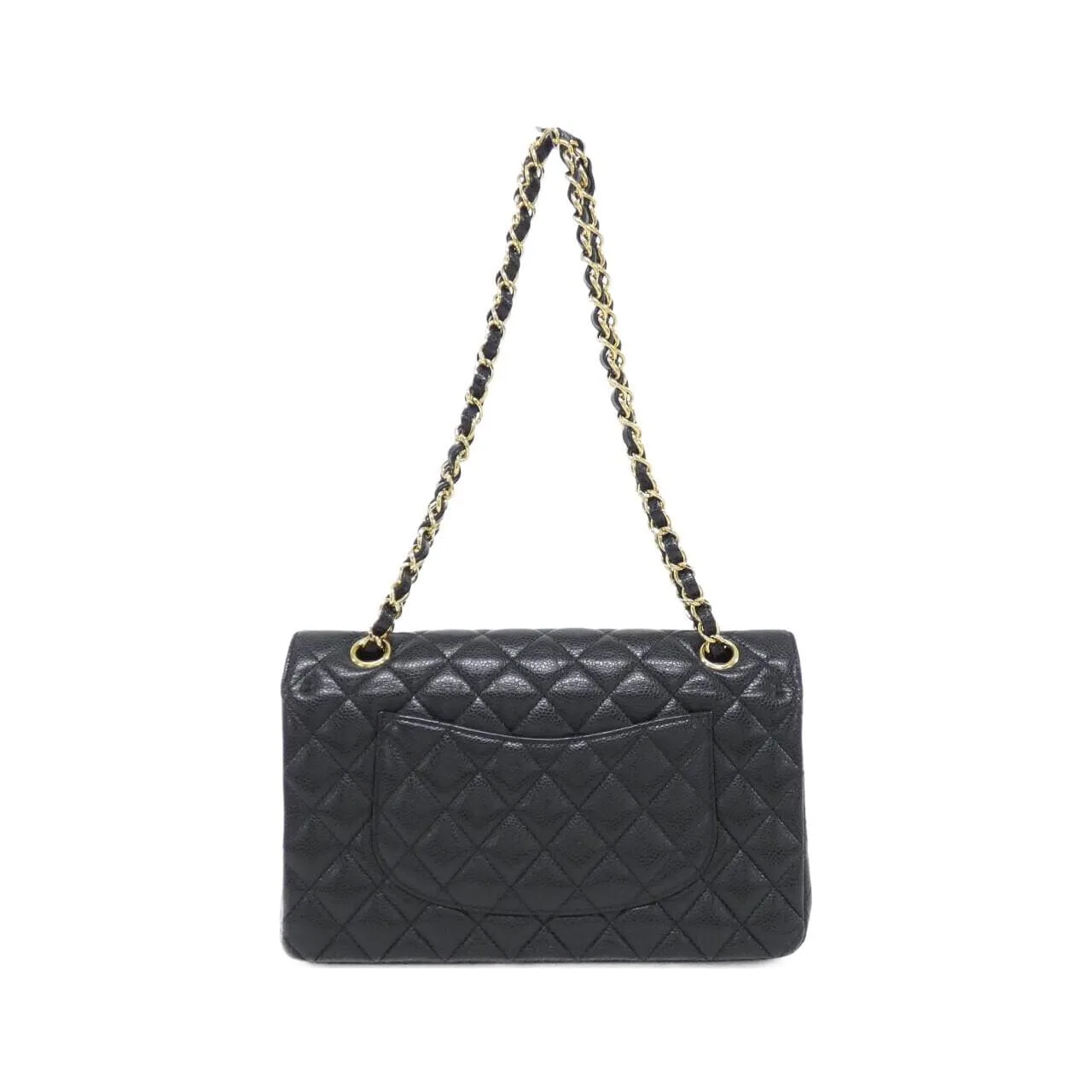 CHANEL Matelasse 1112 Shoulder Grained Calfskin 黑色 荔枝紋牛皮 中古品A - 縮圖 2