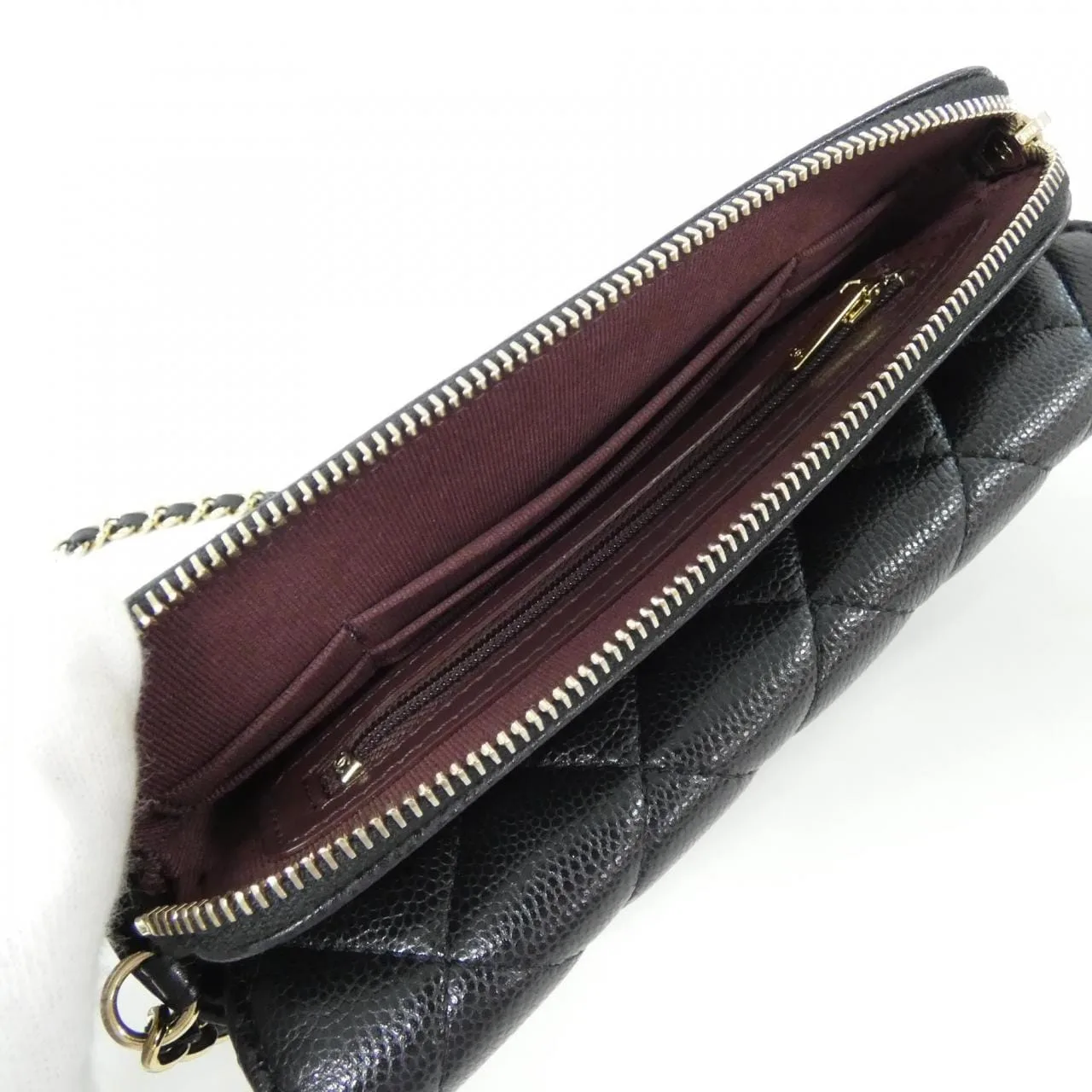 CHANEL Timeless Classic AP2096 Wallet Grained Calfskin Black Grained Calfskin Rank A - Thumbnail 8