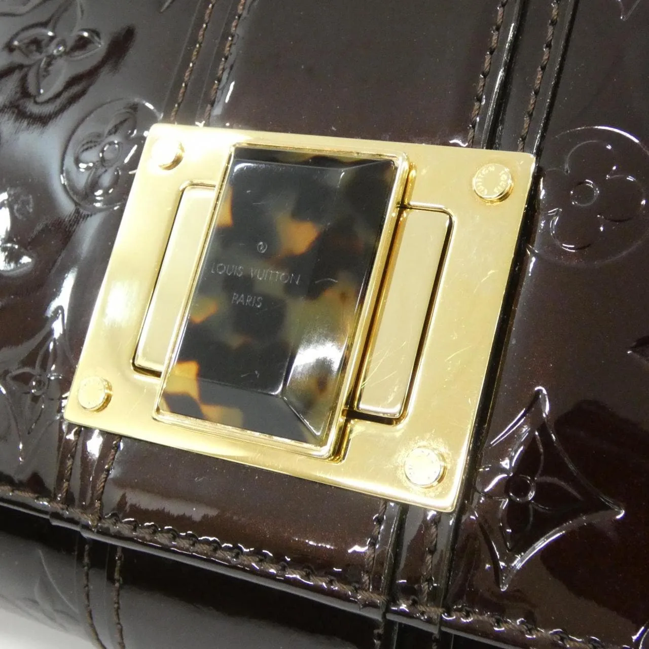 LOUIS VUITTON Avenue M91279 Shoulder Vernis Black Vernis Rank A - Thumbnail 4