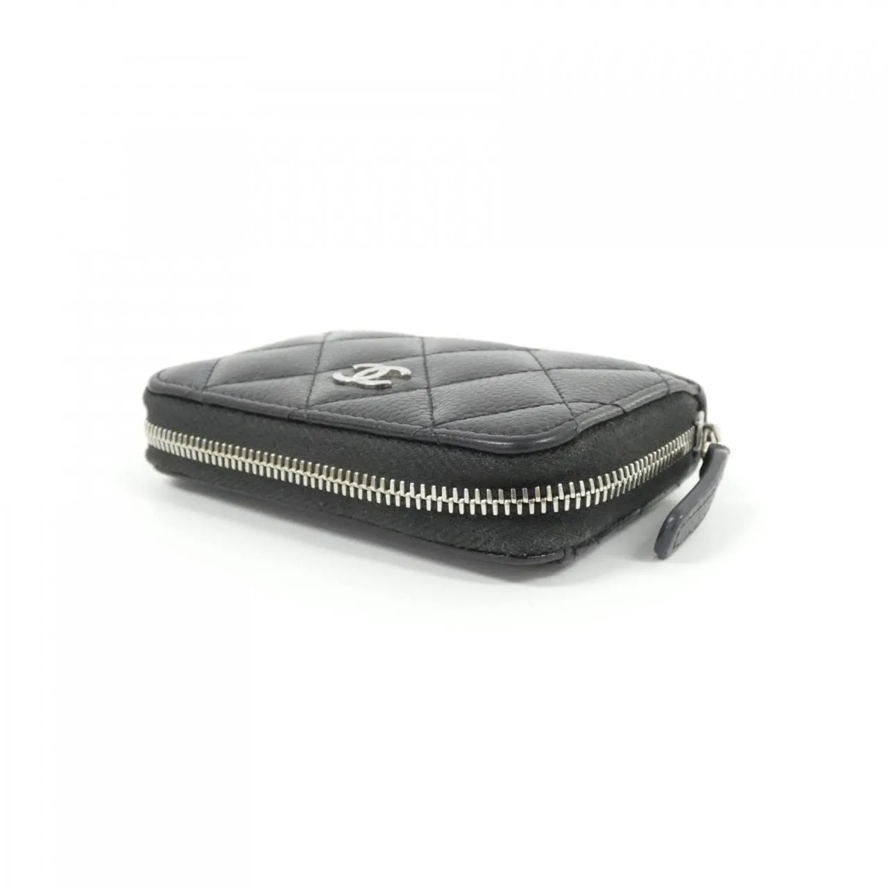 CHANEL Timeless Classic AP0216 Coin Case Grained Calfskin Black Grained Calfskin Rank B - Thumbnail 3