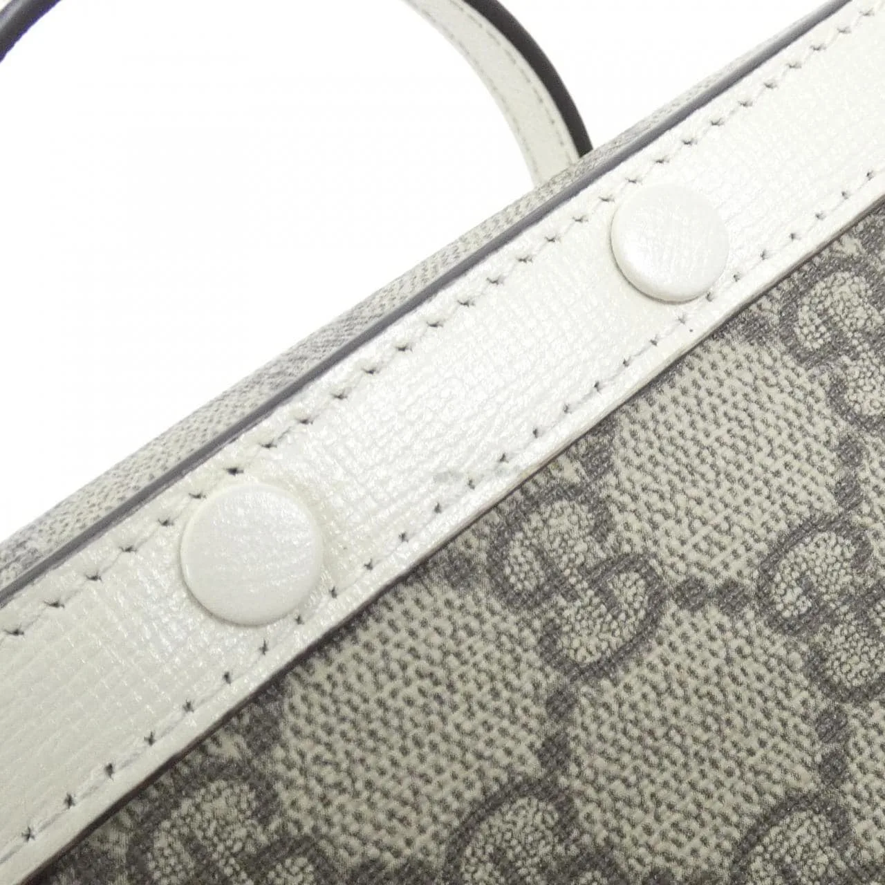 GUCCI Horsebit 1955 625615 92TCG 肩背包 帆布 黑色 帆布 中古品A - 縮圖 4
