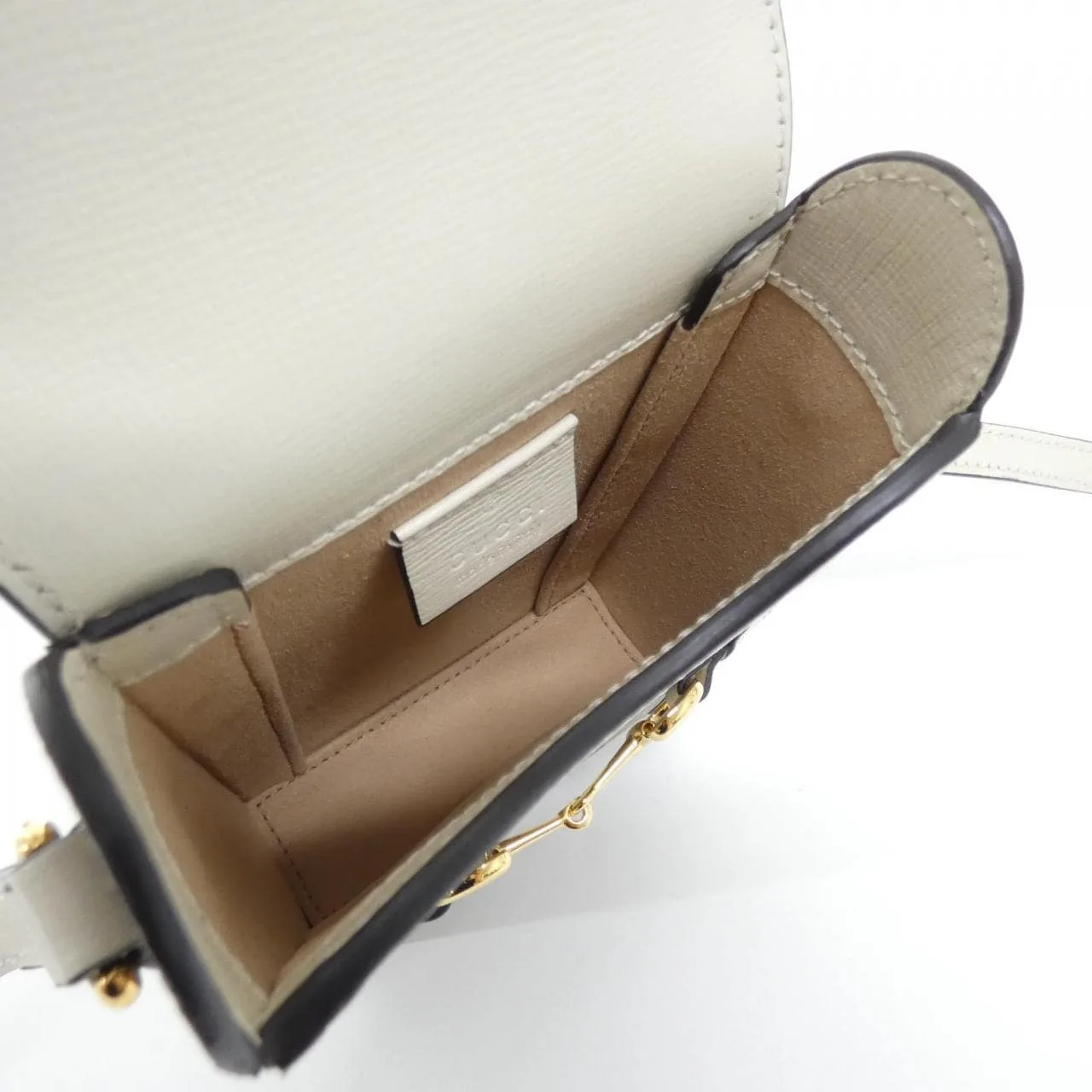 GUCCI Horsebit 1955 625615 92TCG 肩背包 帆布 黑色 帆布 中古品A - 縮圖 7