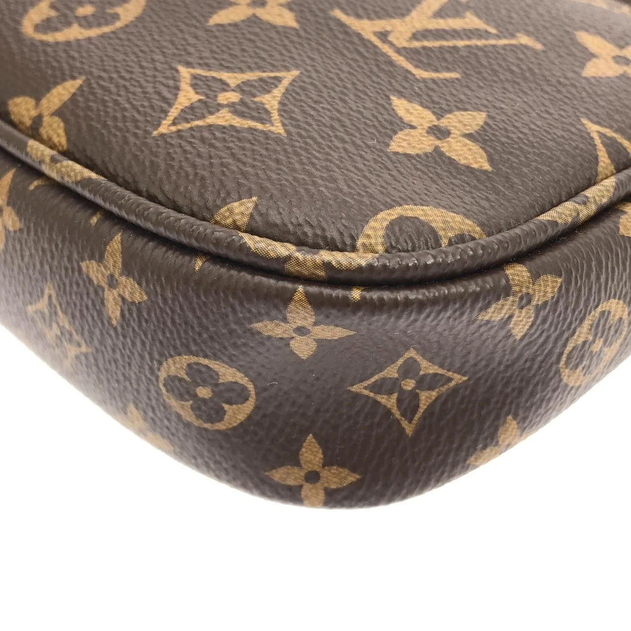 LOUIS VUITTON Pochette M44813 肩背包 Monogram 黑色 Monogram 中古品A - 縮圖 3