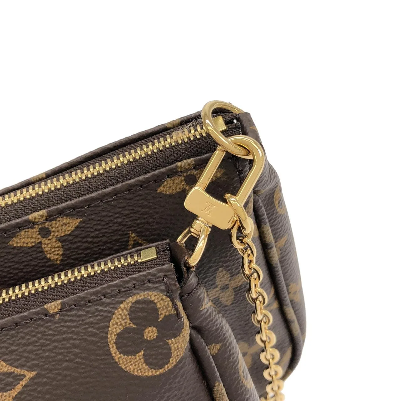LOUIS VUITTON Pochette M44813 肩背包 Monogram 黑色 Monogram 中古品A - 縮圖 6