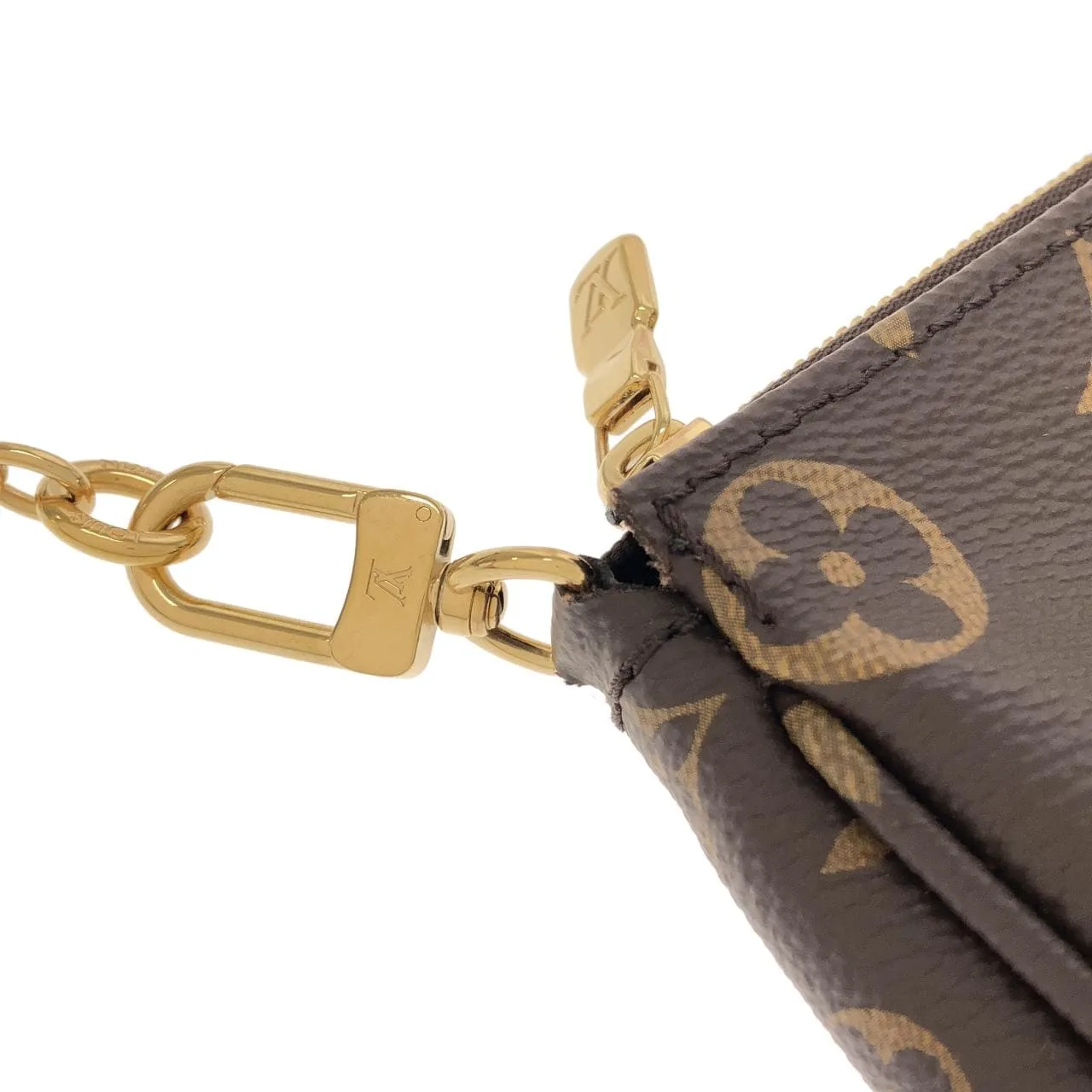LOUIS VUITTON Pochette M44813 肩背包 Monogram 黑色 Monogram 中古品A - 縮圖 7