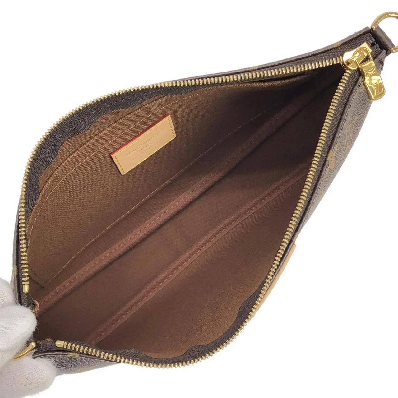 LOUIS VUITTON Pochette M44813 肩背包 Monogram 黑色 Monogram 中古品A - 縮圖 9