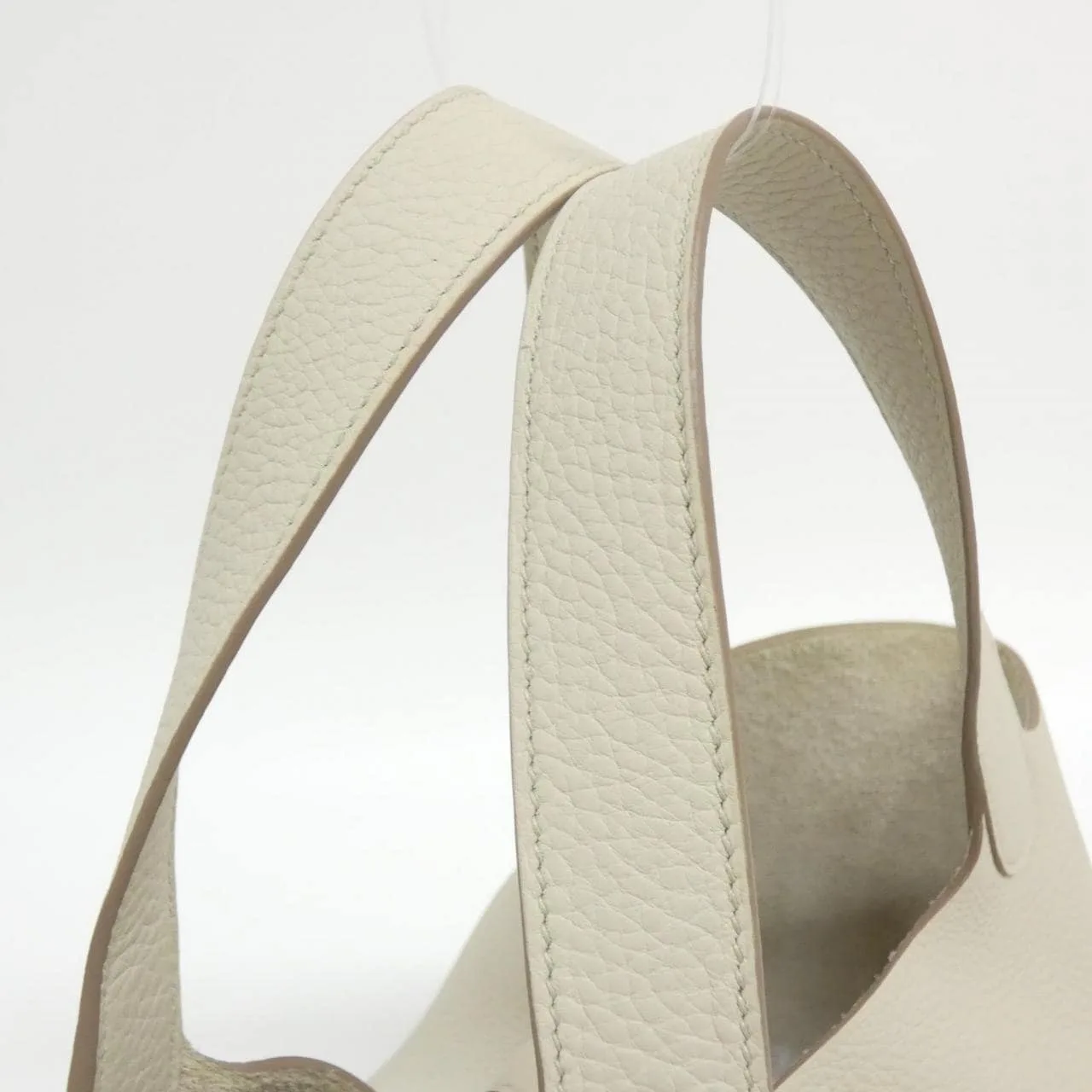 HERMES Picotin 060991CK Handbag Clemence Black Clemence Leather Rank A - Thumbnail 5