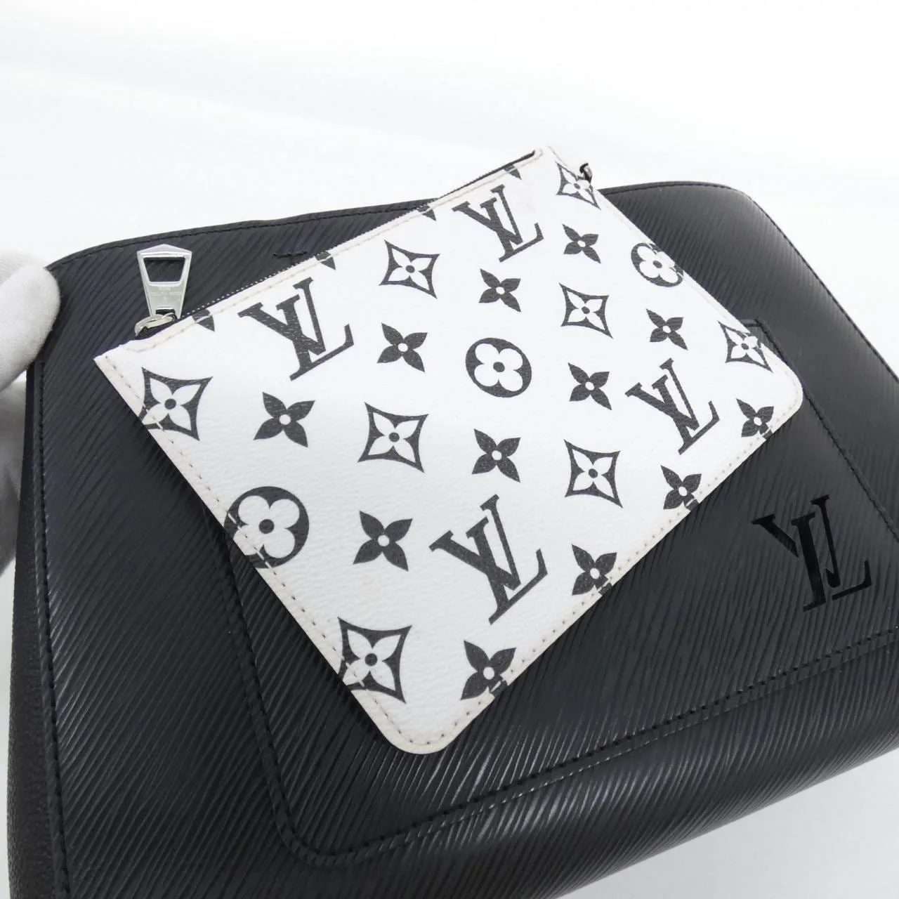 LOUIS VUITTON M59954 Tote Epi Black Epi Rank A - Thumbnail 5