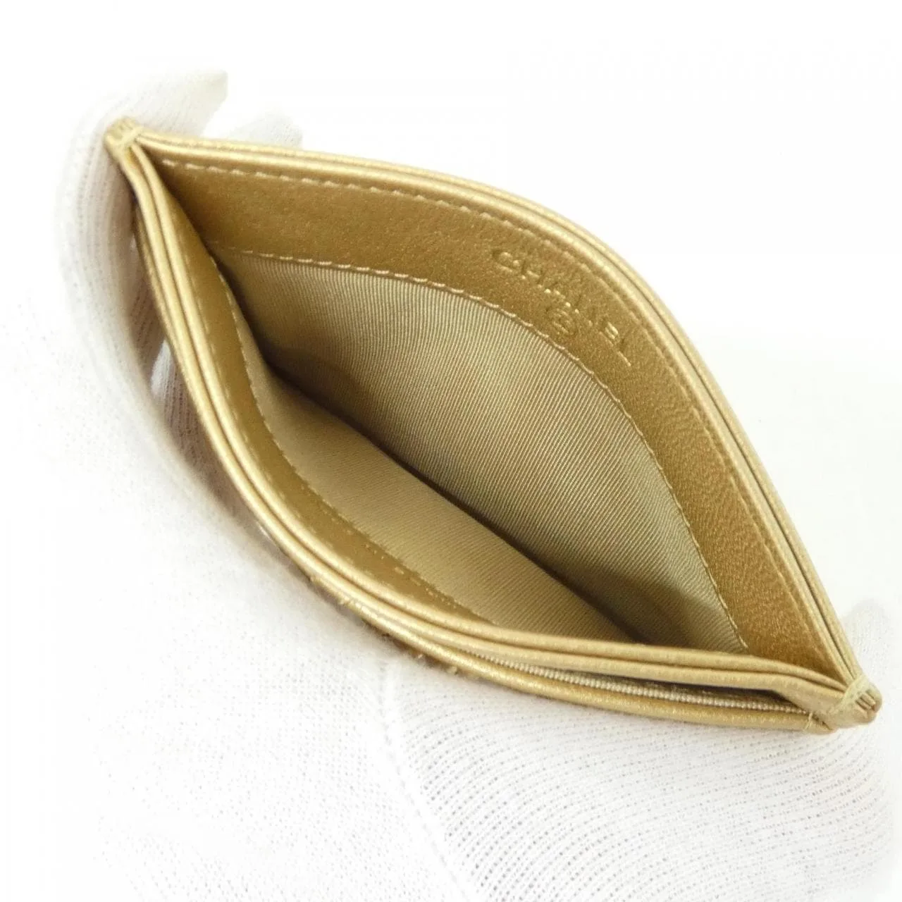 CHANEL Chanel 19 AP1167 Card Case Gold Rank A - Thumbnail 5