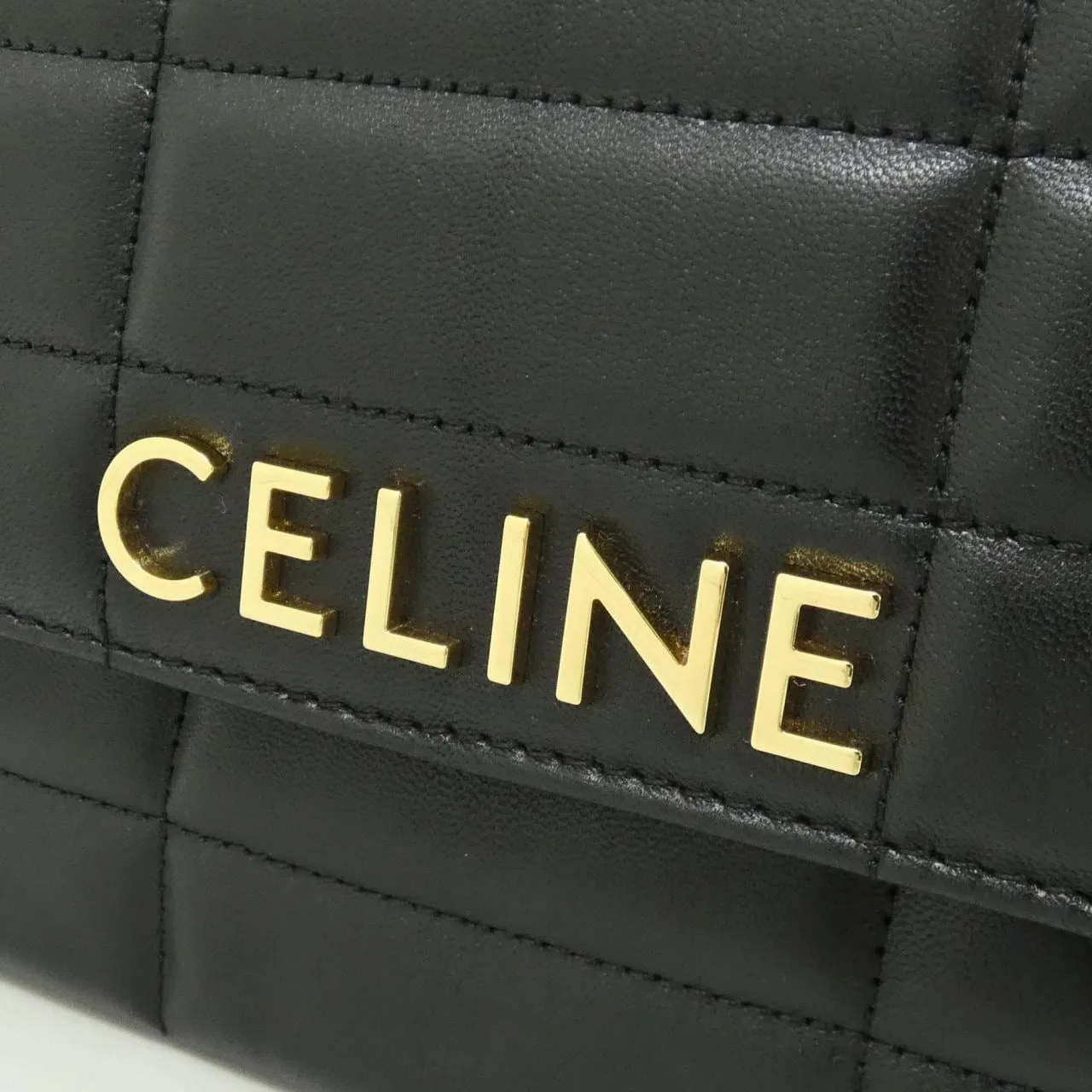 CELINE 111273EPZ Shoulder Black Rank A - Thumbnail 4