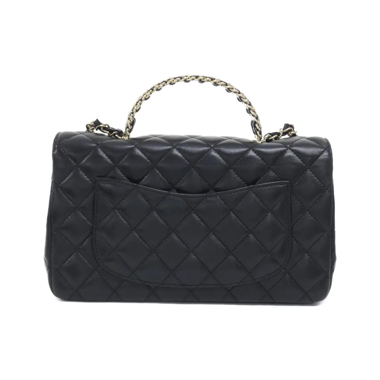 CHANEL AS4219 手提包 羊皮 黑色 羊皮 中古品A - 縮圖 2