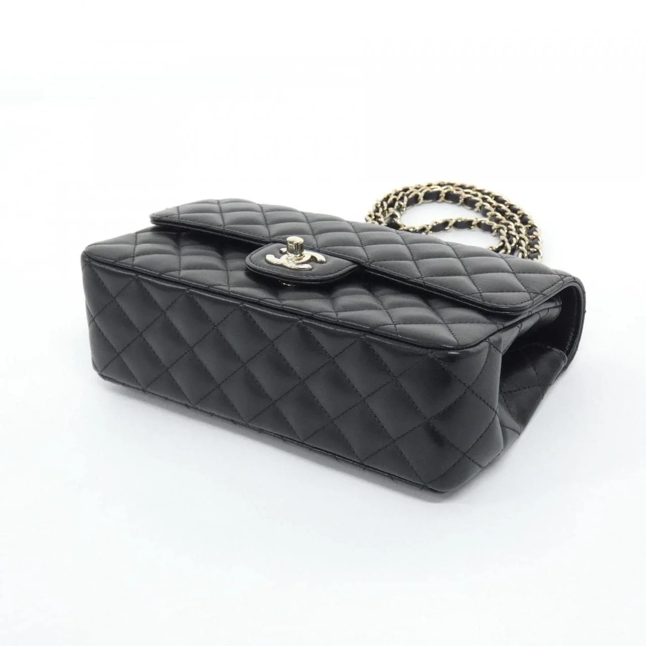 CHANEL AS4219 手提包 羊皮 黑色 羊皮 中古品A - 縮圖 3