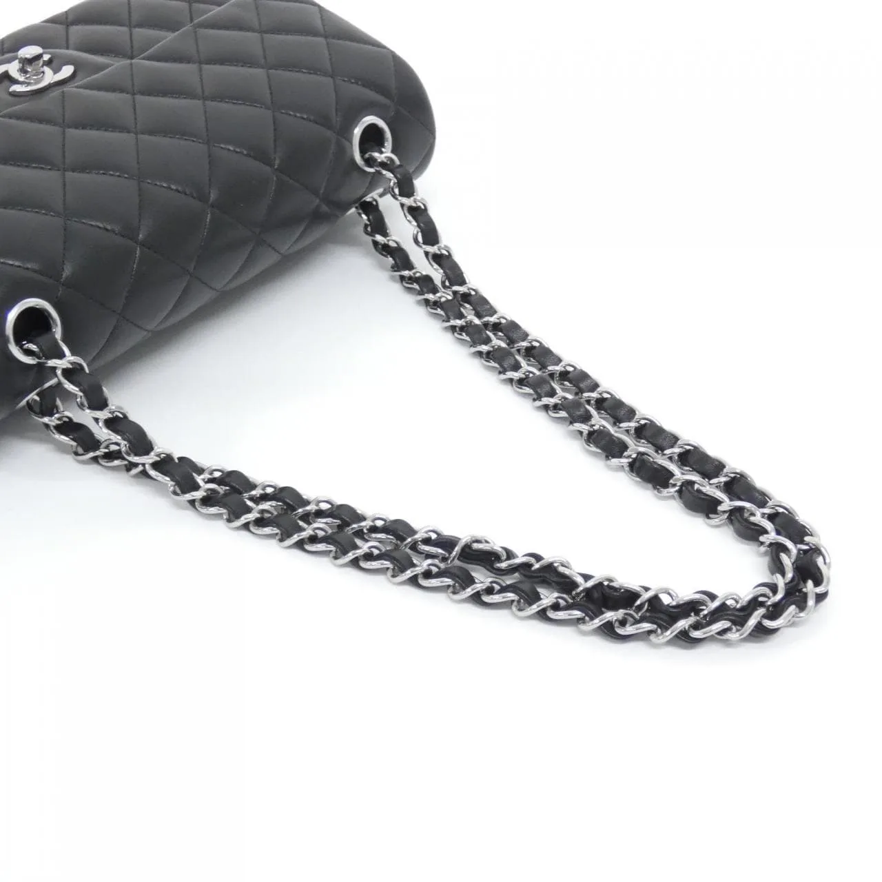 CHANEL Matelasse 1113 Shoulder Lambskin Black Lambskin Rank A - Thumbnail 7