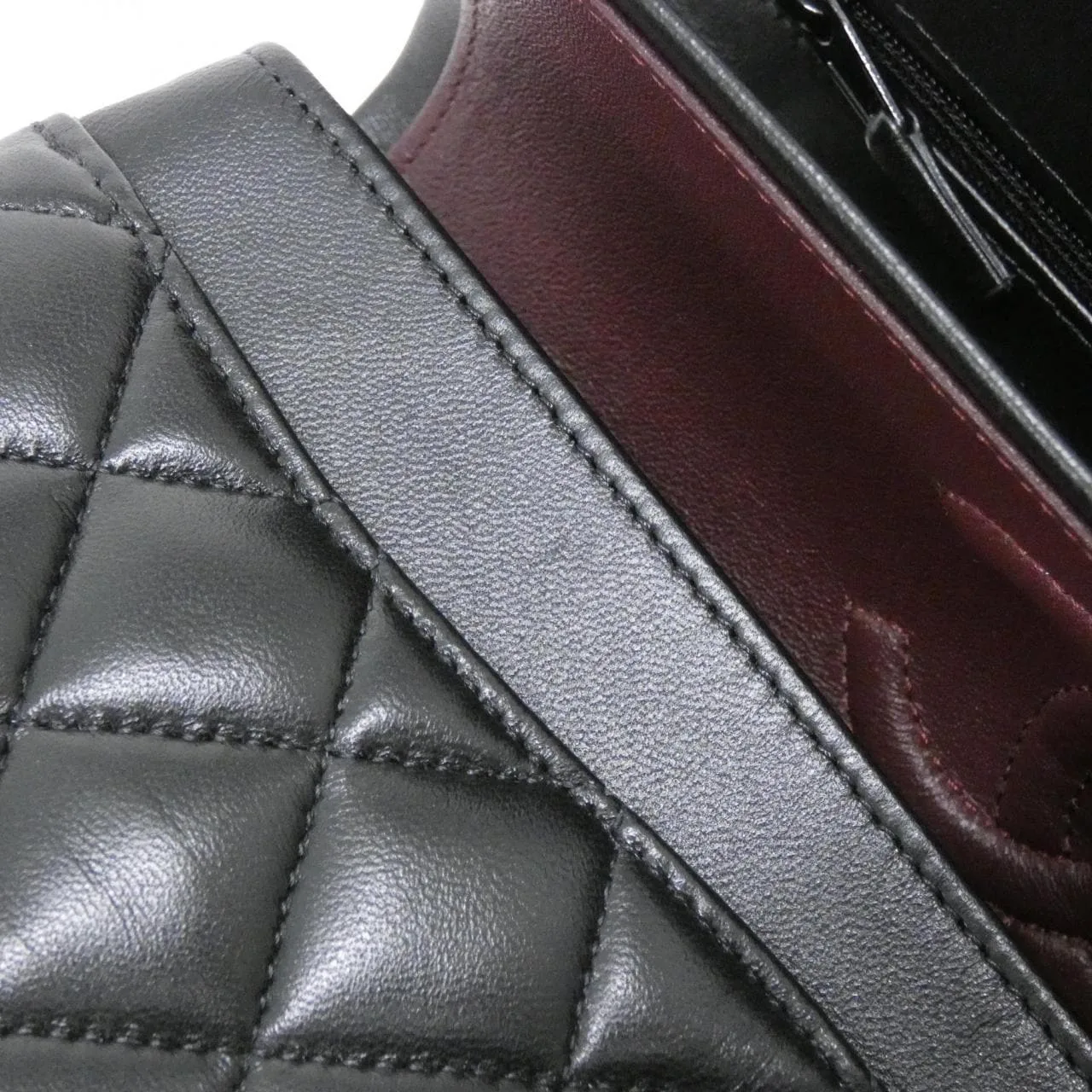 CHANEL Matelasse 1113 Shoulder Lambskin Black Lambskin Rank A - Thumbnail 9