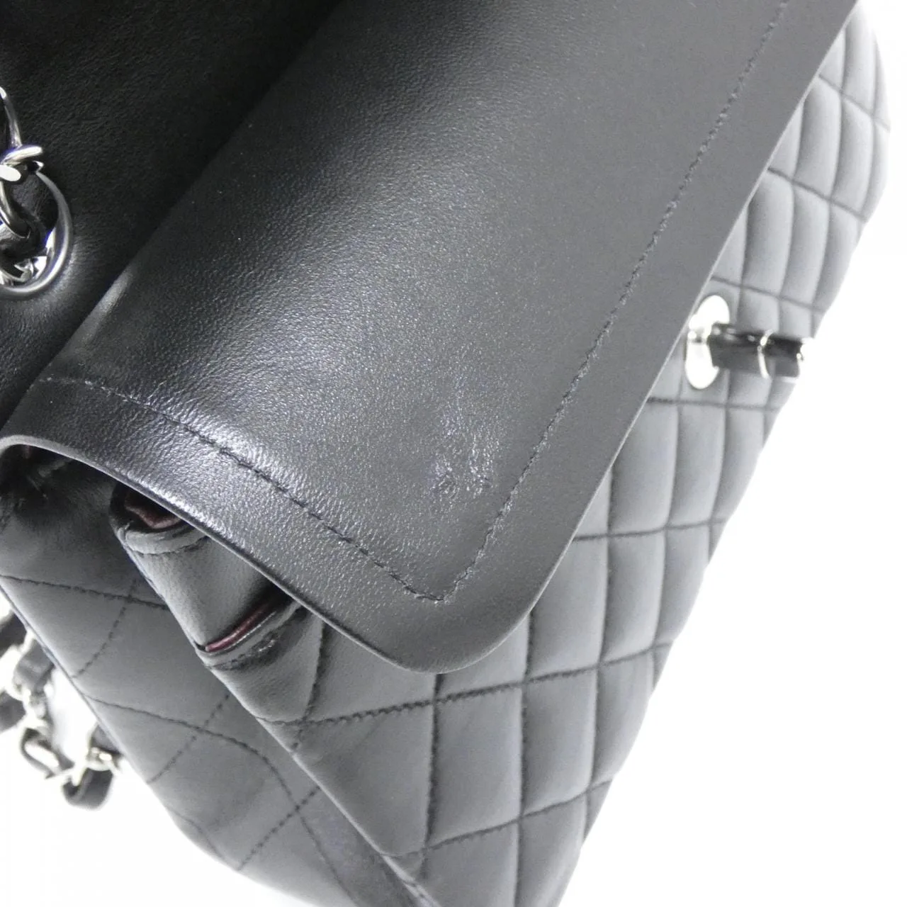CHANEL Matelasse 1113 Shoulder Lambskin Black Lambskin Rank A - Thumbnail 10