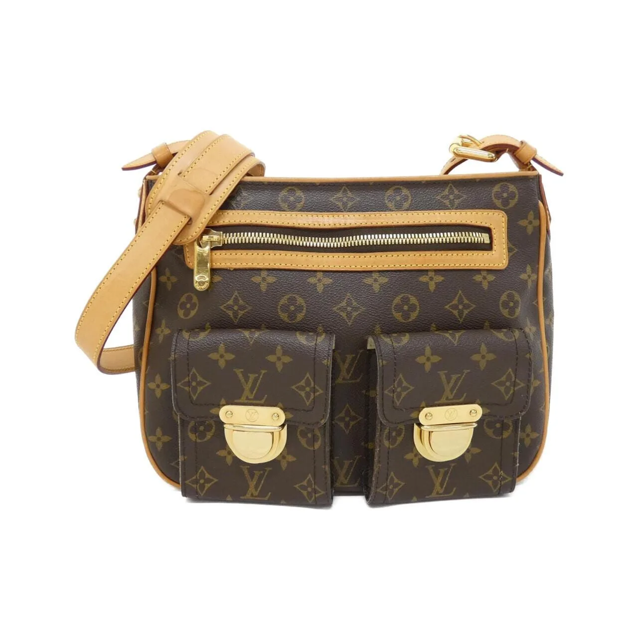 LOUIS VUITTON M40045 Shoulder Monogram Black