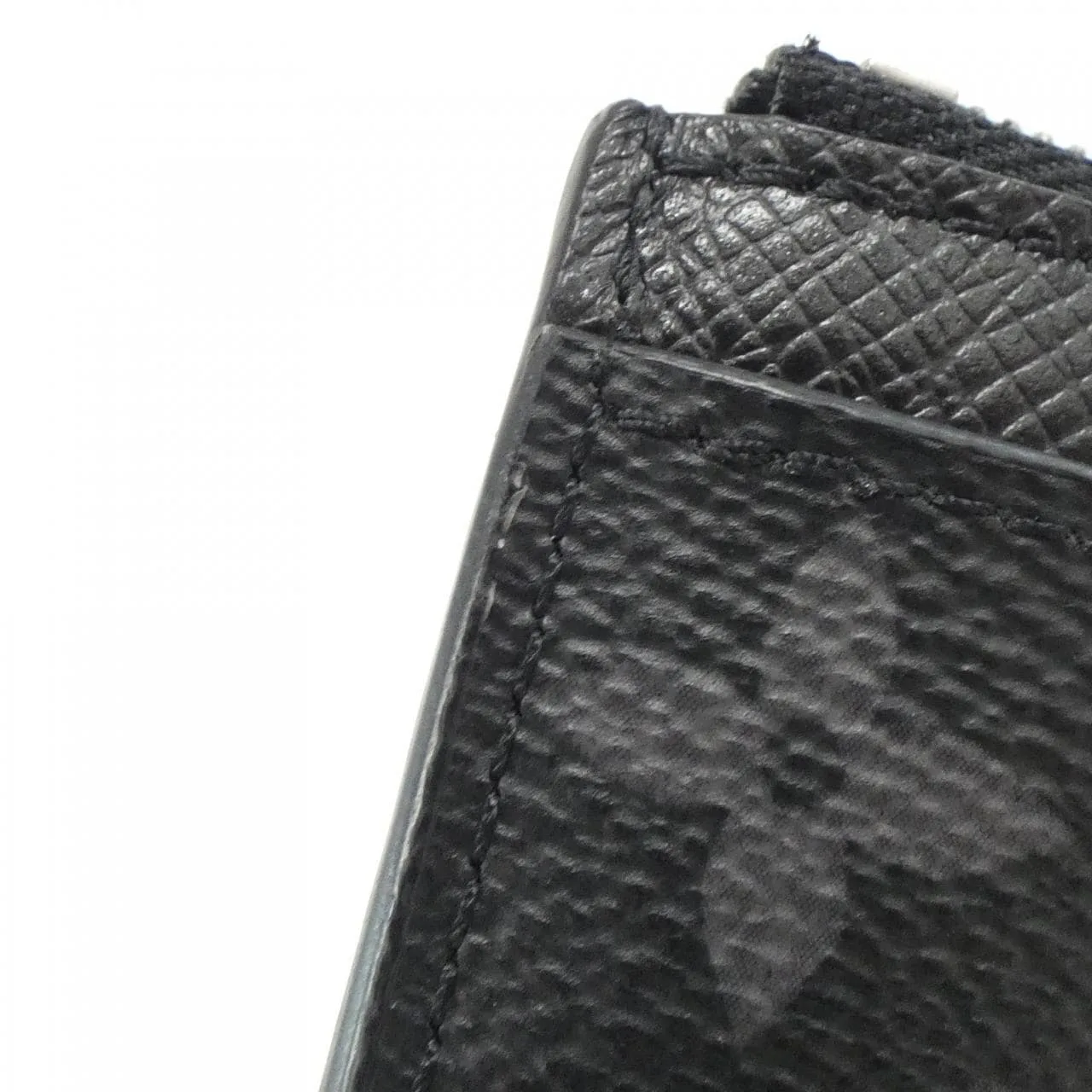 LOUIS VUITTON M30271 Coin Case Canvas 黑色 帆布 中古品A - 縮圖 5
