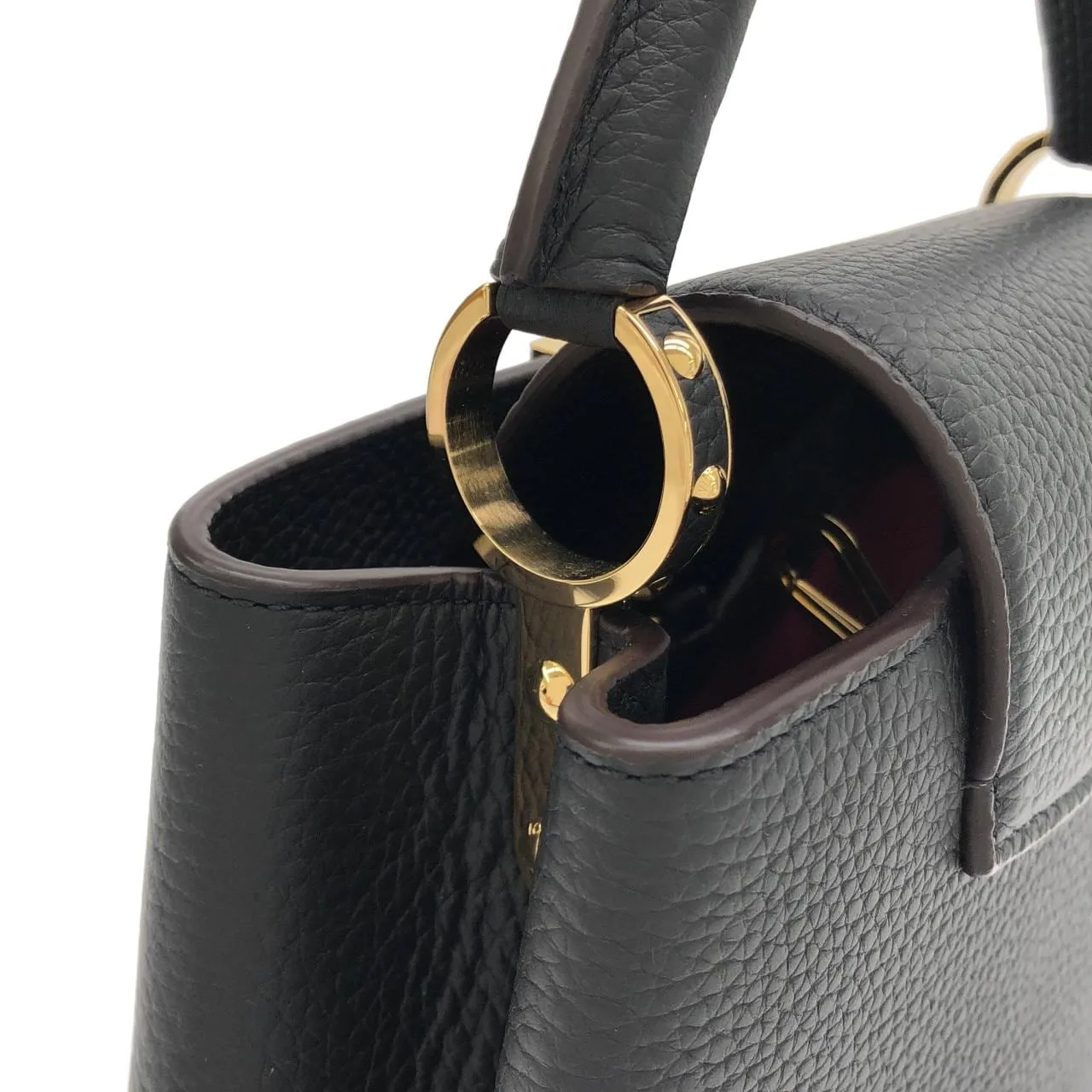 LOUIS VUITTON Capucines M94755 手提包 黑色 中古品A - 縮圖 6