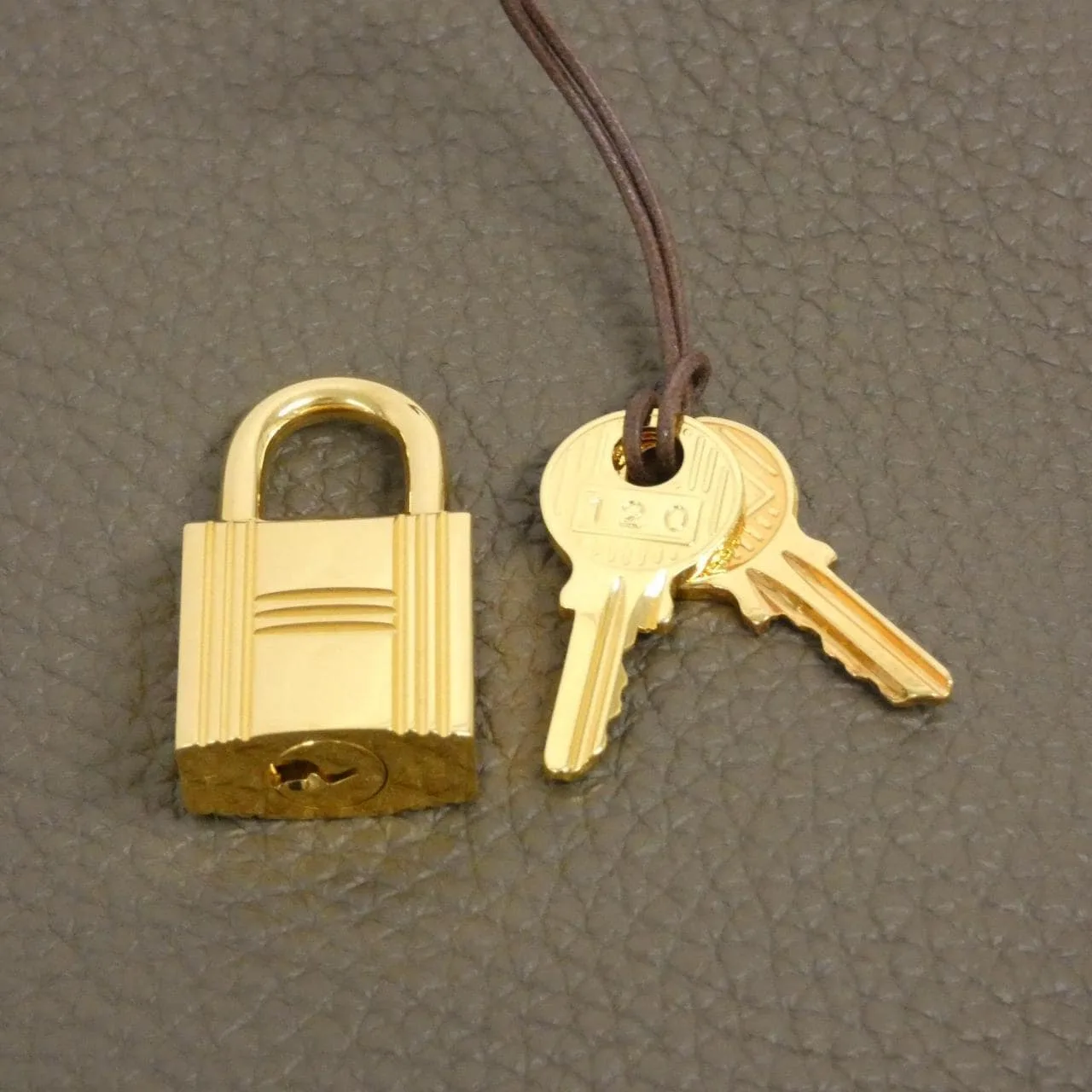 HERMES Picotin 056289CC Handbag Clemence Etoupe Clemence Leather Rank A - Thumbnail 5