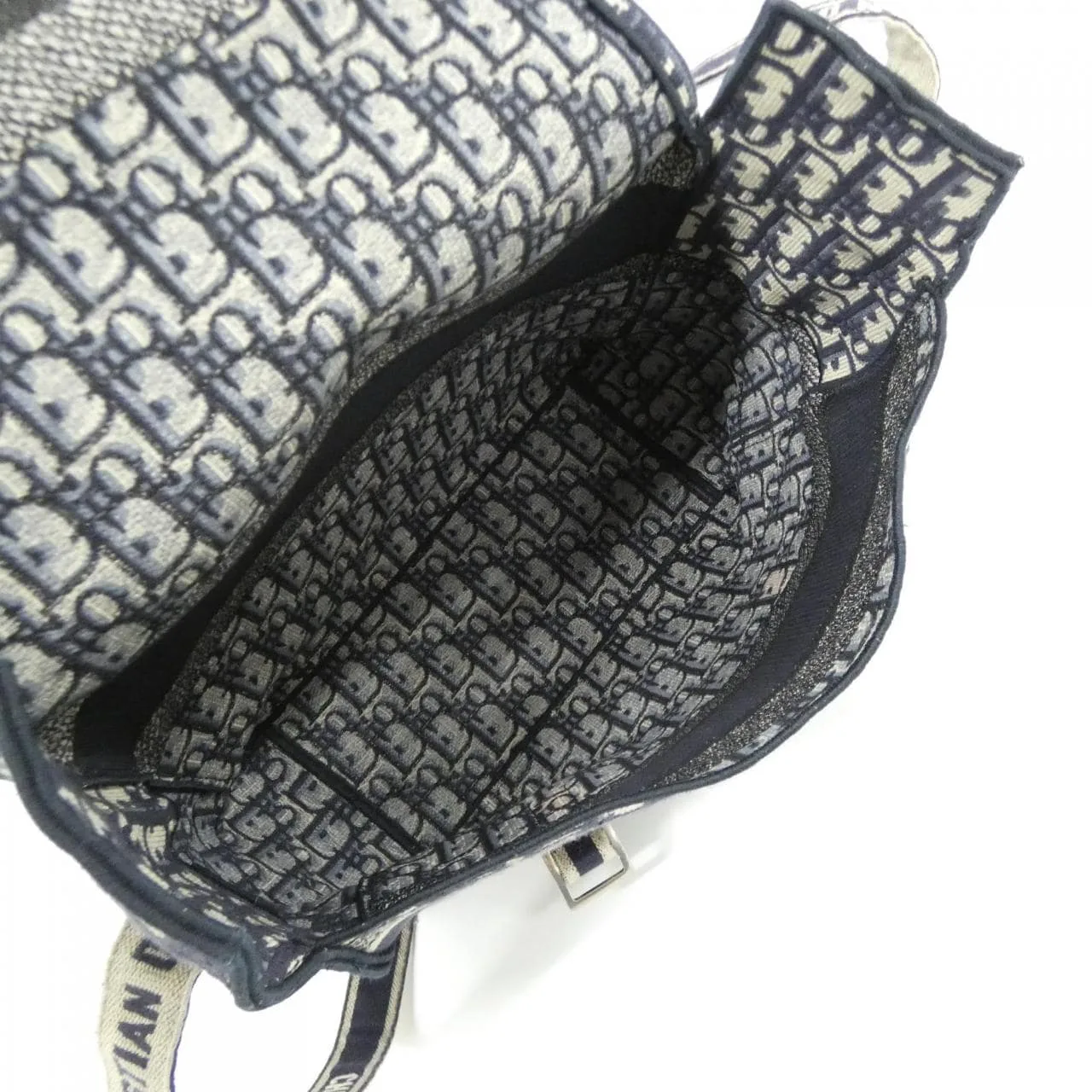 DIOR Book Tote M1291VRIW Shoulder Canvas