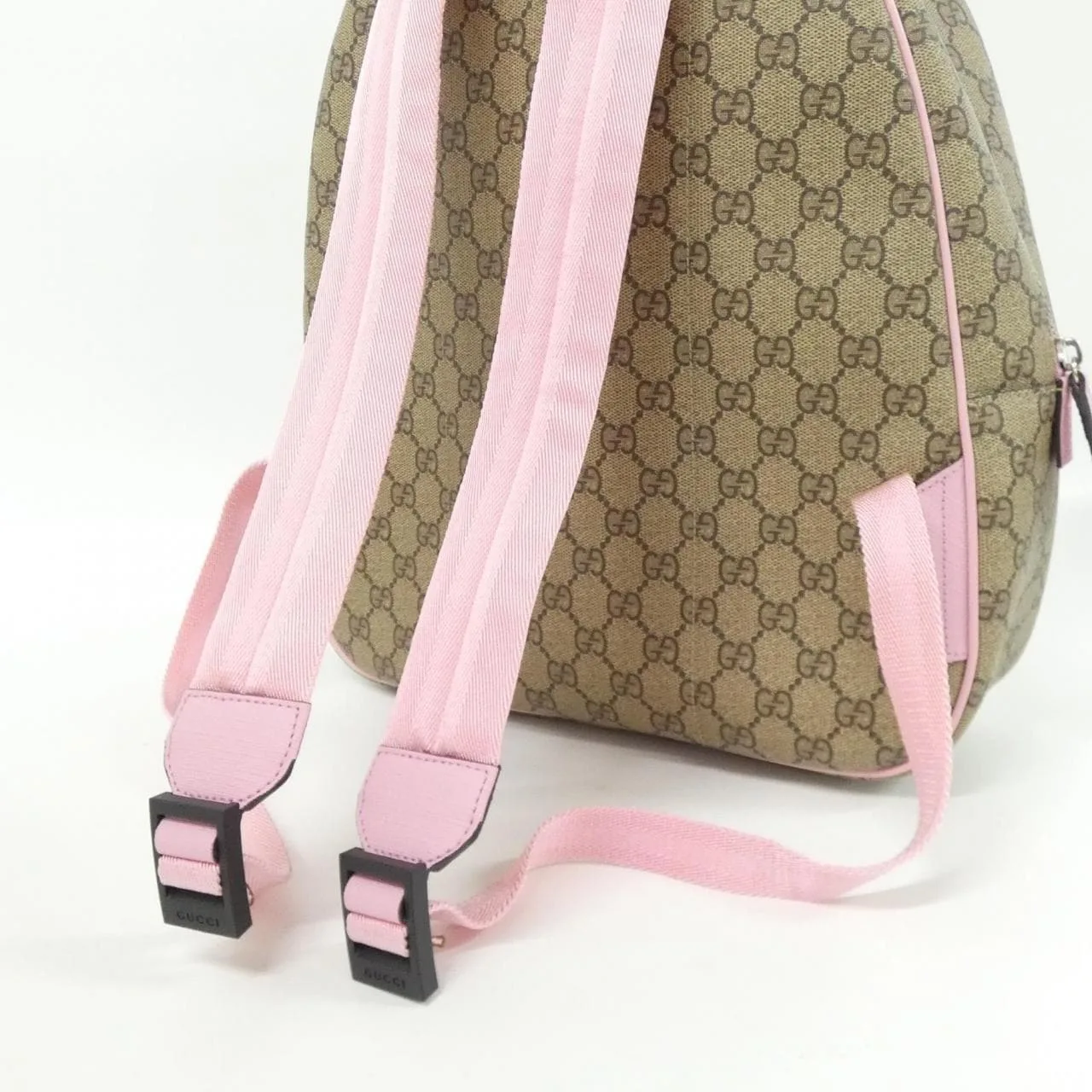 GUCCI 433578 22EBN 背包 帆布 黑色 帆布 中古品A - 縮圖 6