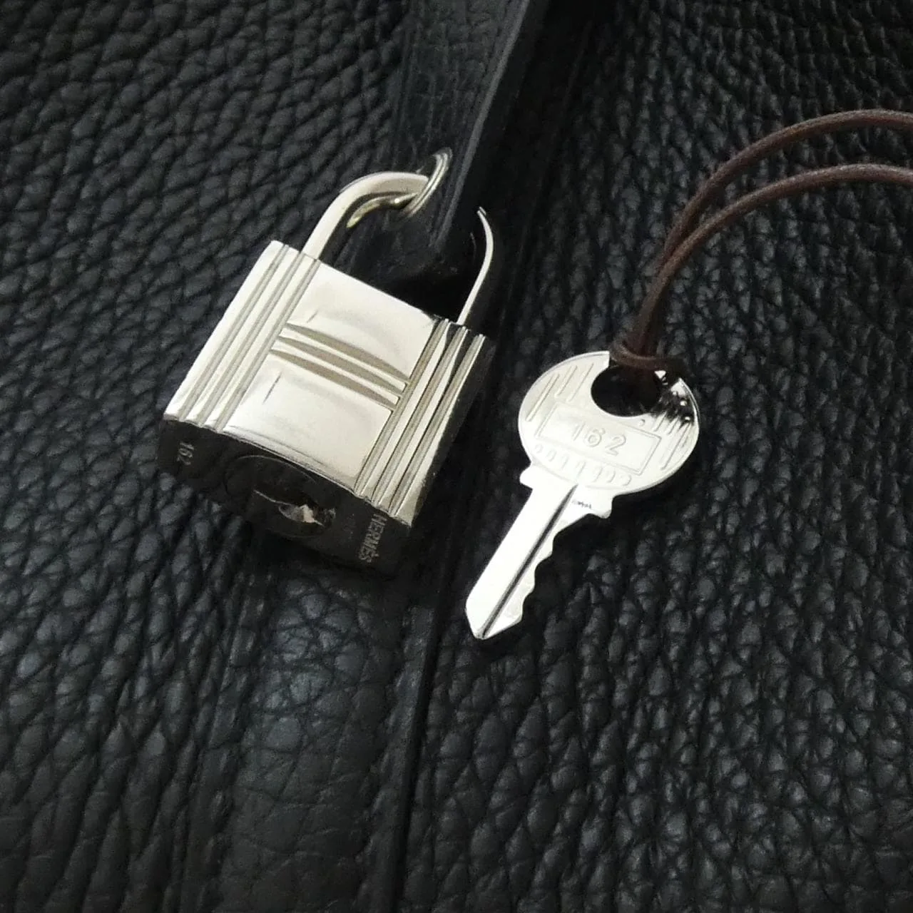 HERMES Picotin 060991CK Handbag Clemence Black Clemence Leather Rank A - Thumbnail 3