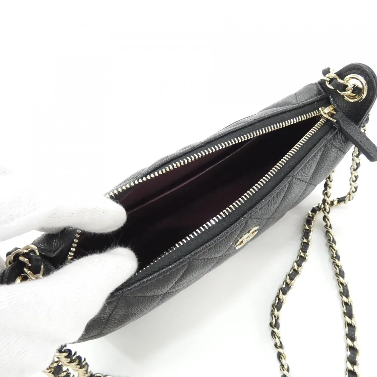 CHANEL Timeless Classic AP4704 Wallet Grained Calfskin Black Grained Calfskin Rank A - Thumbnail 6