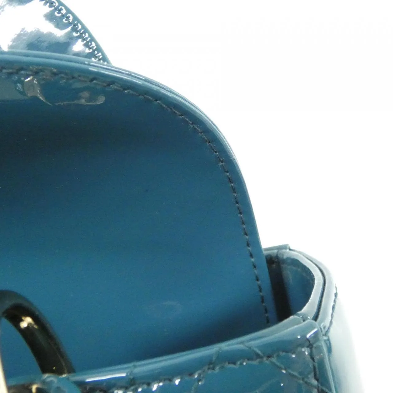 DIOR Lady Dior M0531OWCB Handbag Patent Leather Black Patent Leather Rank A - Thumbnail 9