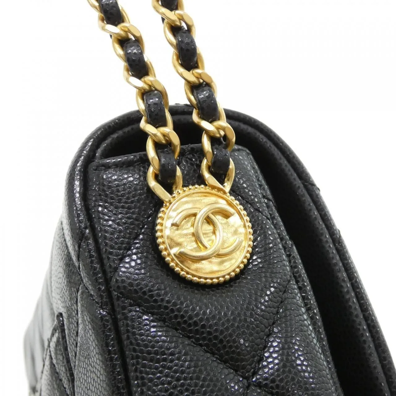 CHANEL Chanel 22 AS3369 肩背包 魚子醬皮