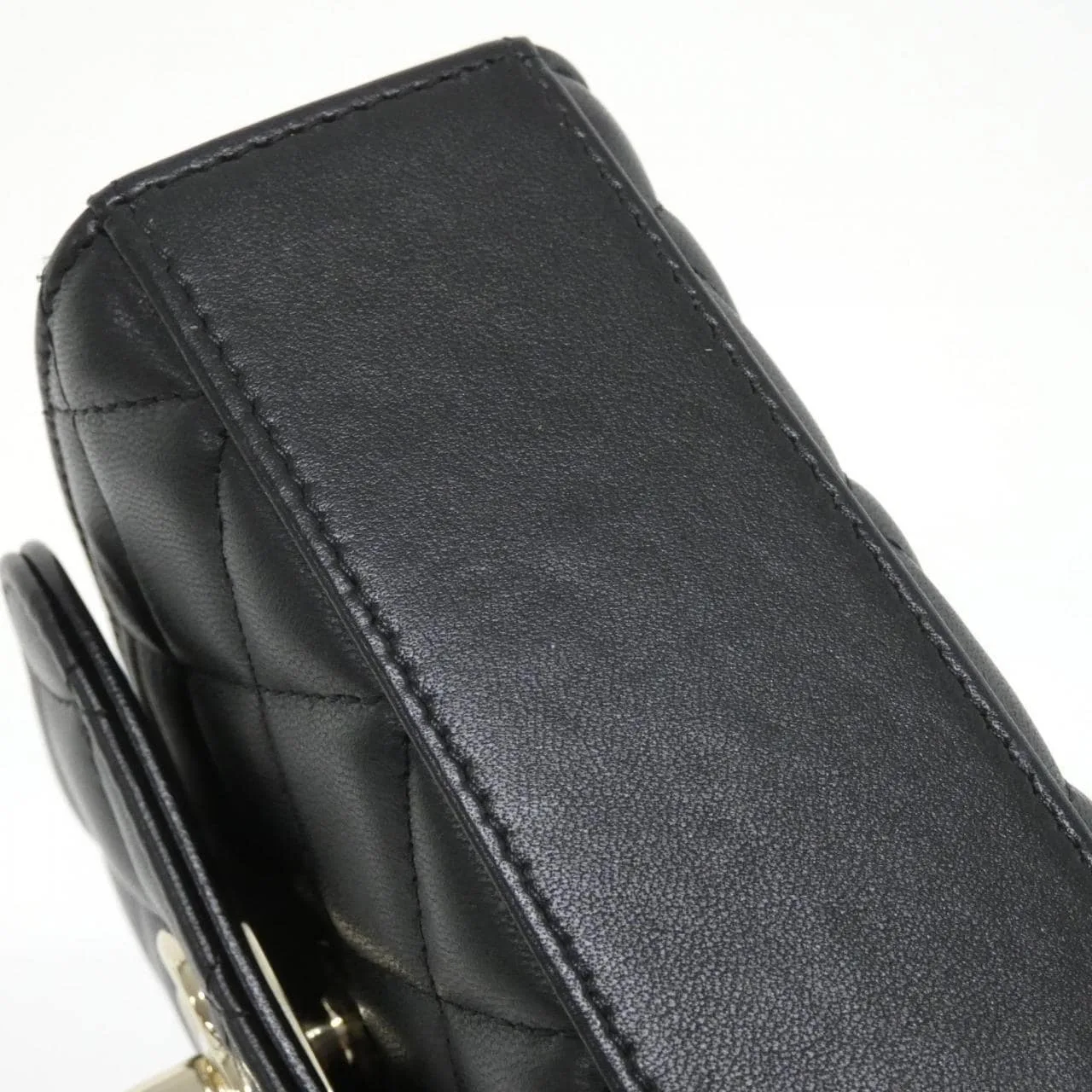 CHANEL 81633 肩背包 羊皮 黑色 羊皮 中古品A - 縮圖 3