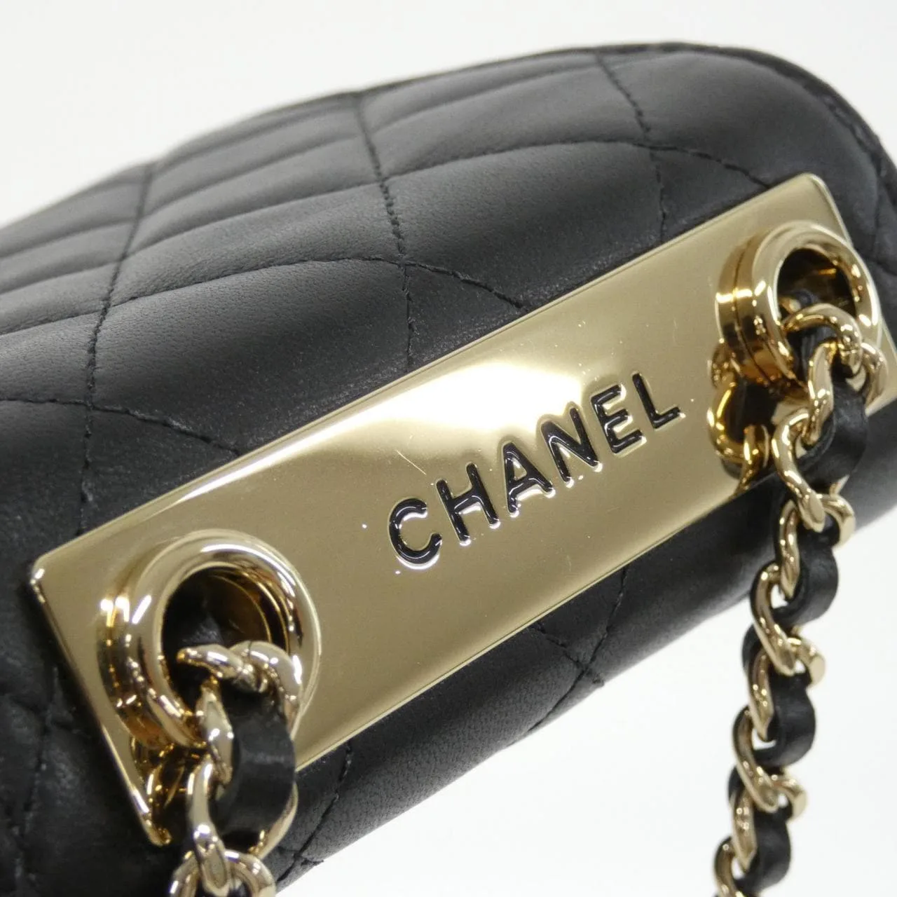 CHANEL 81633 肩背包 羊皮 黑色 羊皮 中古品A - 縮圖 6