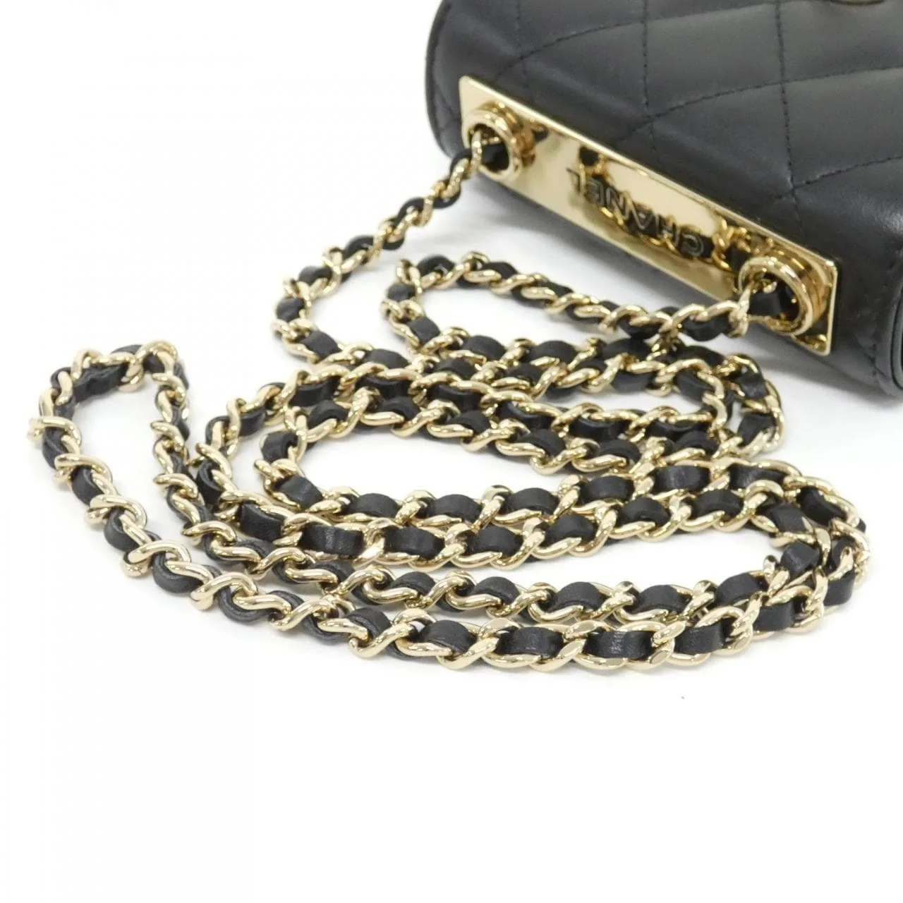 CHANEL 81633 肩背包 羊皮 黑色 羊皮 中古品A - 縮圖 7