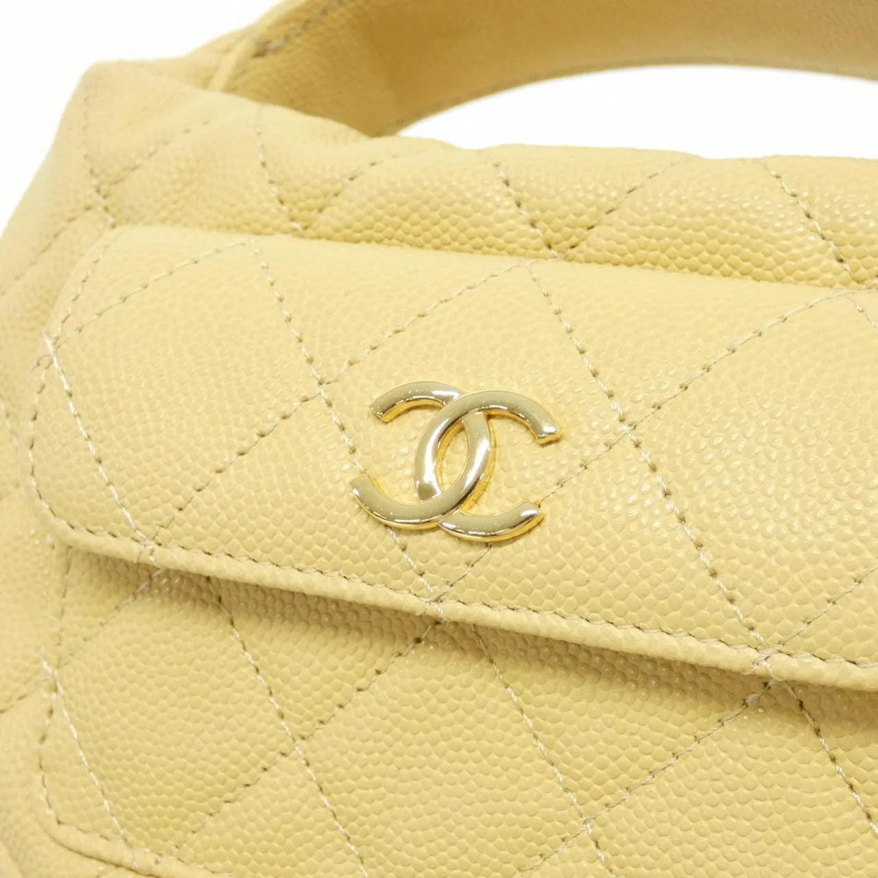 CHANEL Chanel 19 AP3467 手提包 荔枝紋牛皮 黃色 荔枝紋牛皮 中古品A - 縮圖 4