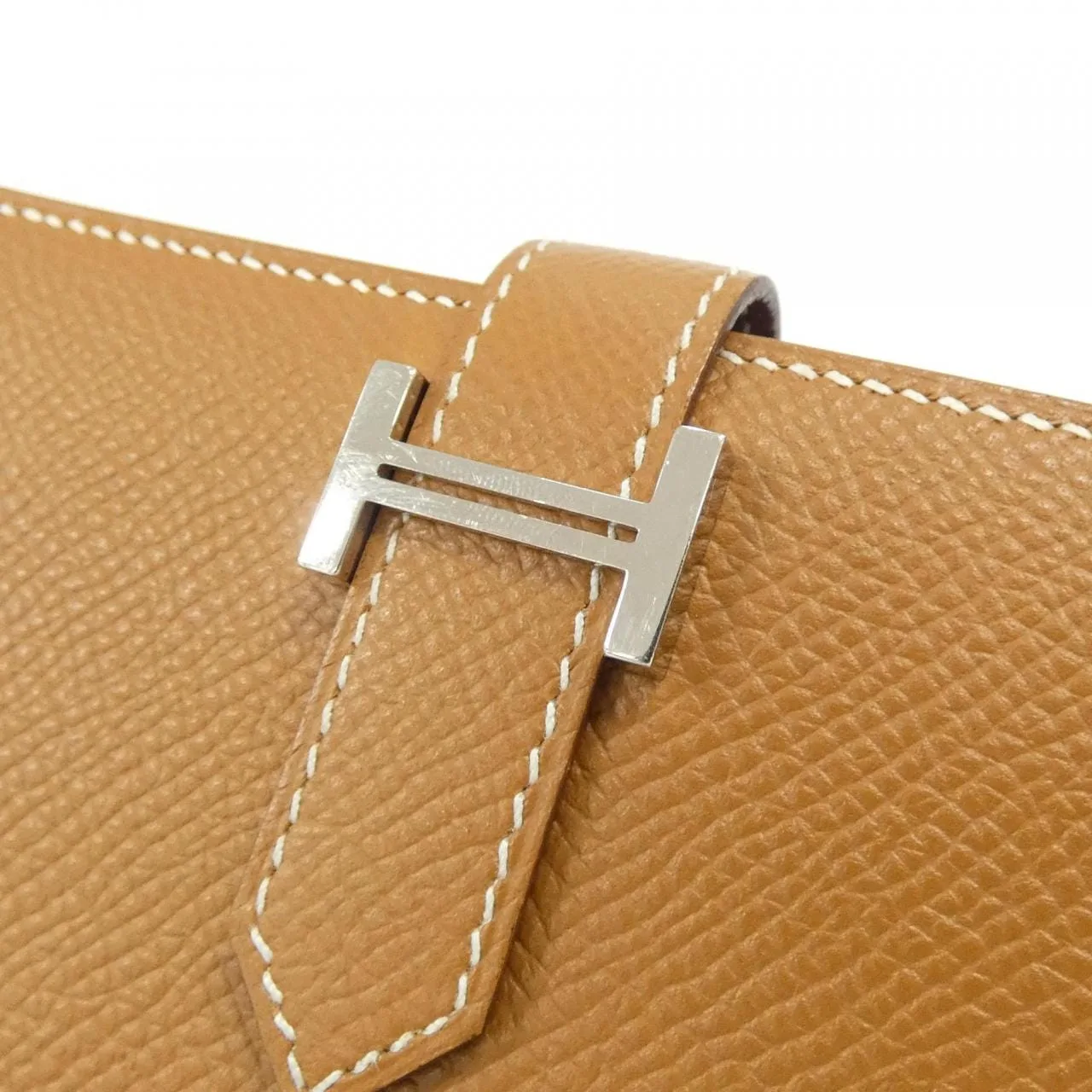 HERMES 039790CK Wallet Epsom Gold Epsom Leather Rank A - Thumbnail 3